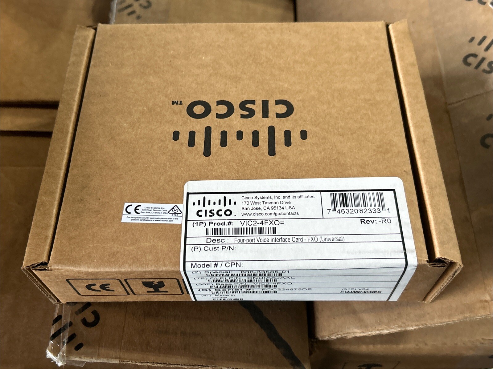 NEW GENUINE Cisco VIC2-4FXO 4-Port Voice Interface Card