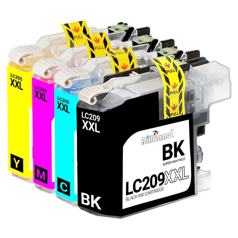 4PK LC209XXL LC205XXL Compatible Ink Cartridges For Brother MFC-J5520DW
