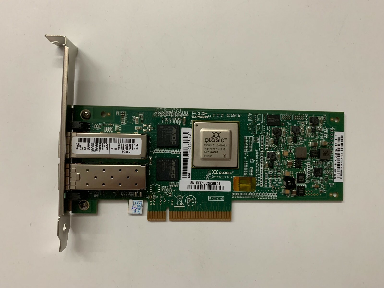 QLOGIC QLE8152 10GB 2P CONVERGED NETWORK ADAPTER QLE8152-SR-T-N