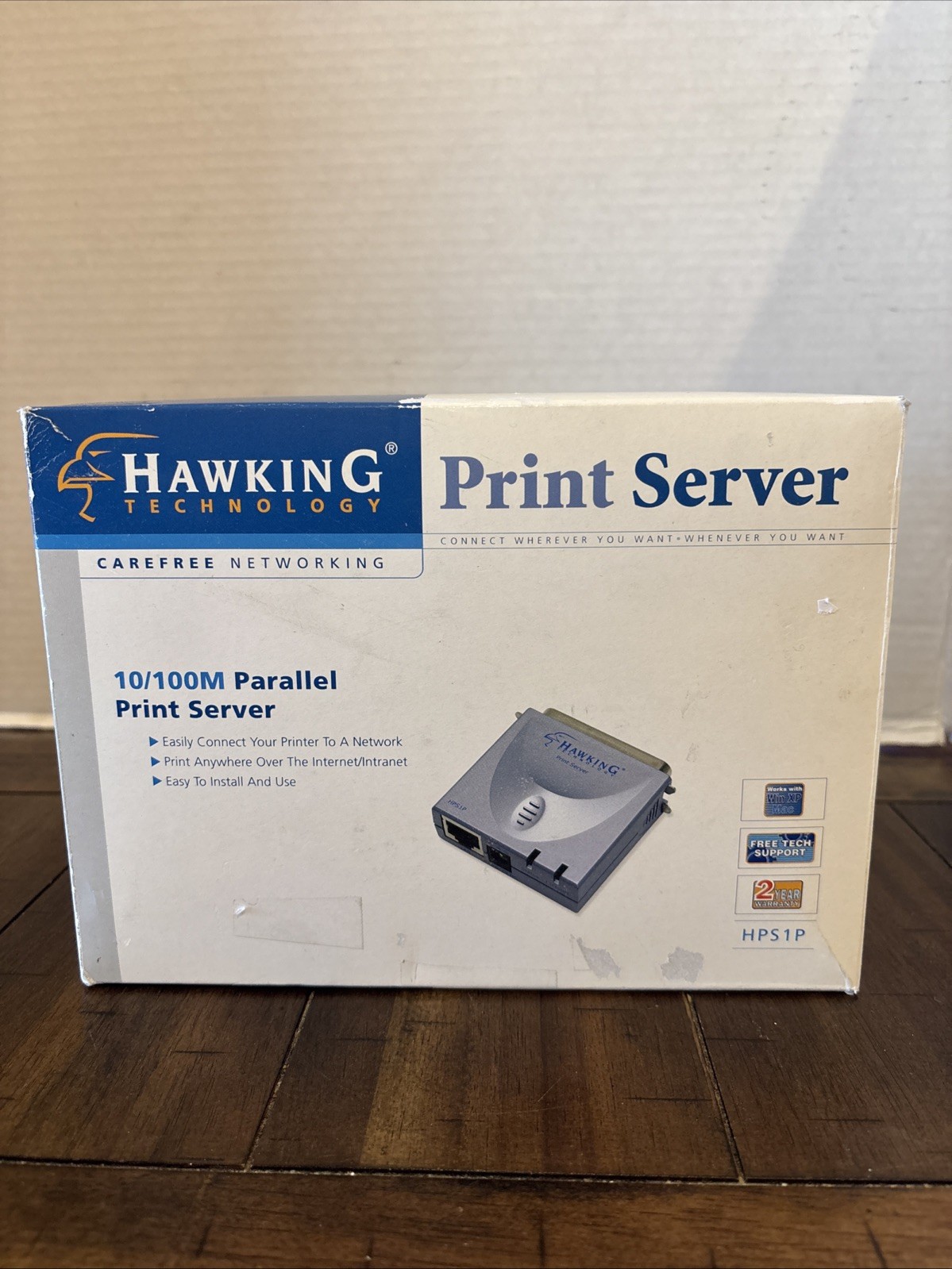 Hawking Technology High Performance Internet 10/100M LAN Print Server HPS1UP