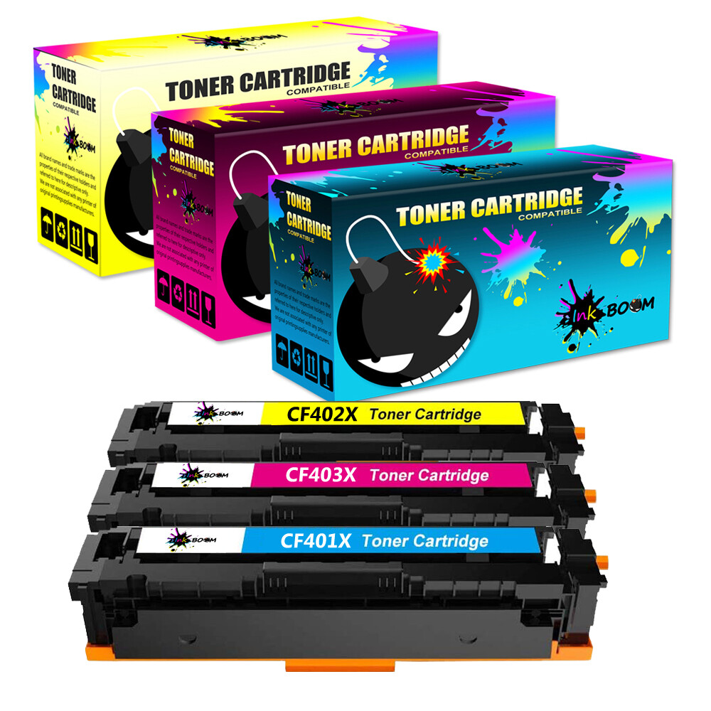 3 CMY Toner replace for HP CF400X-3X 201X Color LaserJet Pro MFP M277d M277n