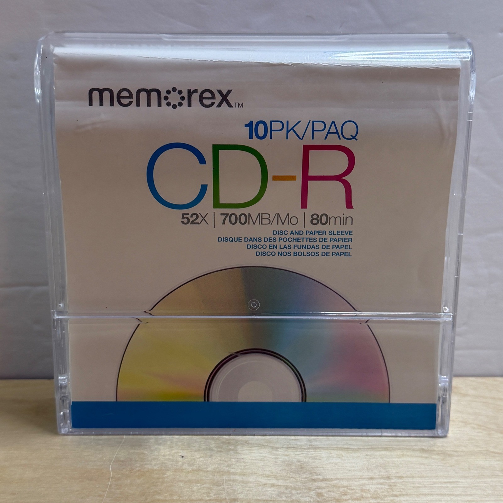 Memorex CD-R 52X 700MB 80Min Recordable Discs with Sleeves 6 Pack NWOT