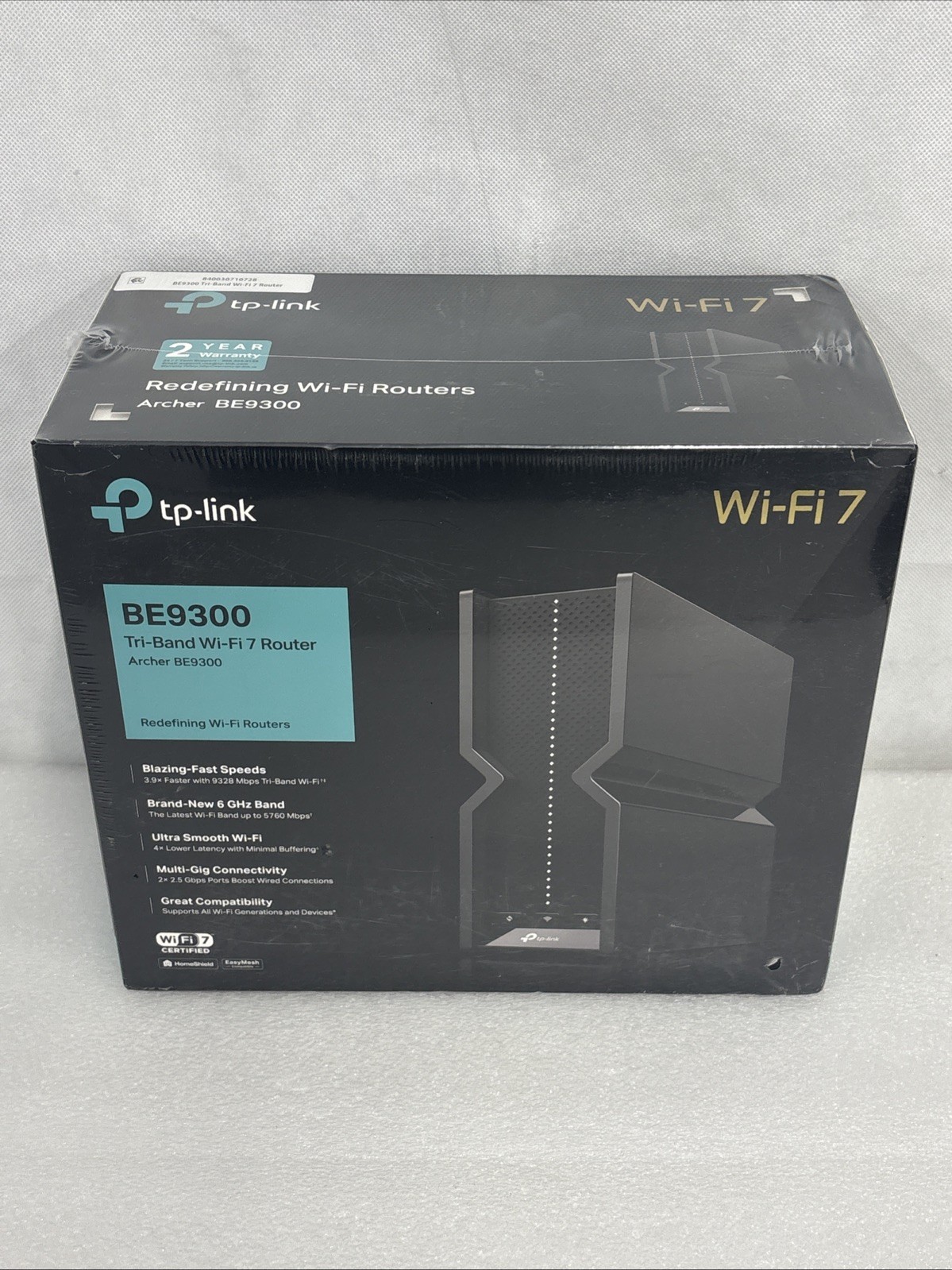 TP-Link Archer BE9300 Tri-Band WiFi 7 Router 9.2Gbps 2.5G