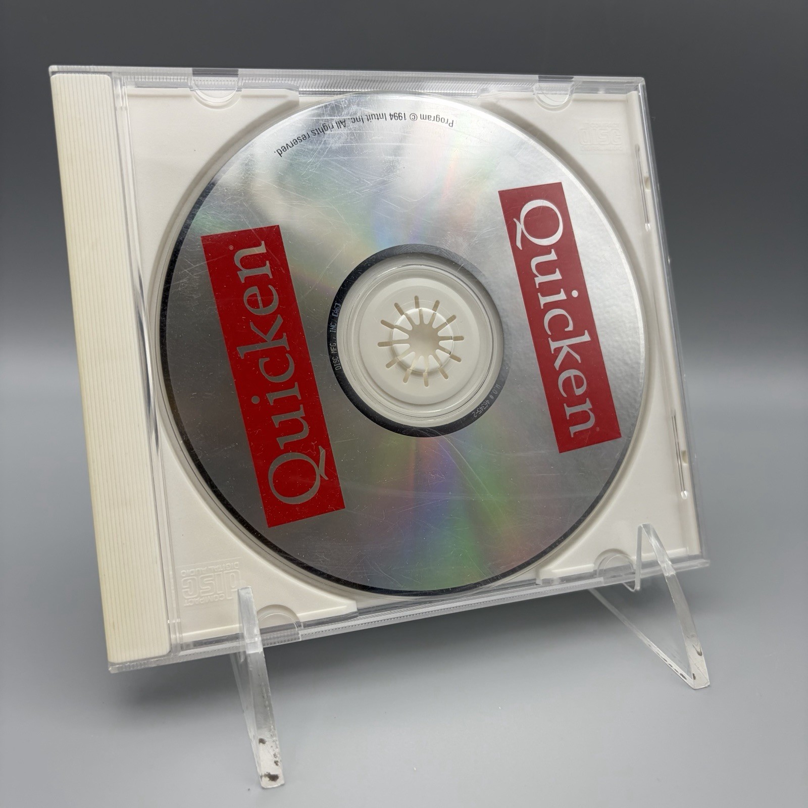 Vintage 1994 Quicken 4 CD-ROM Software For Windows Intuit