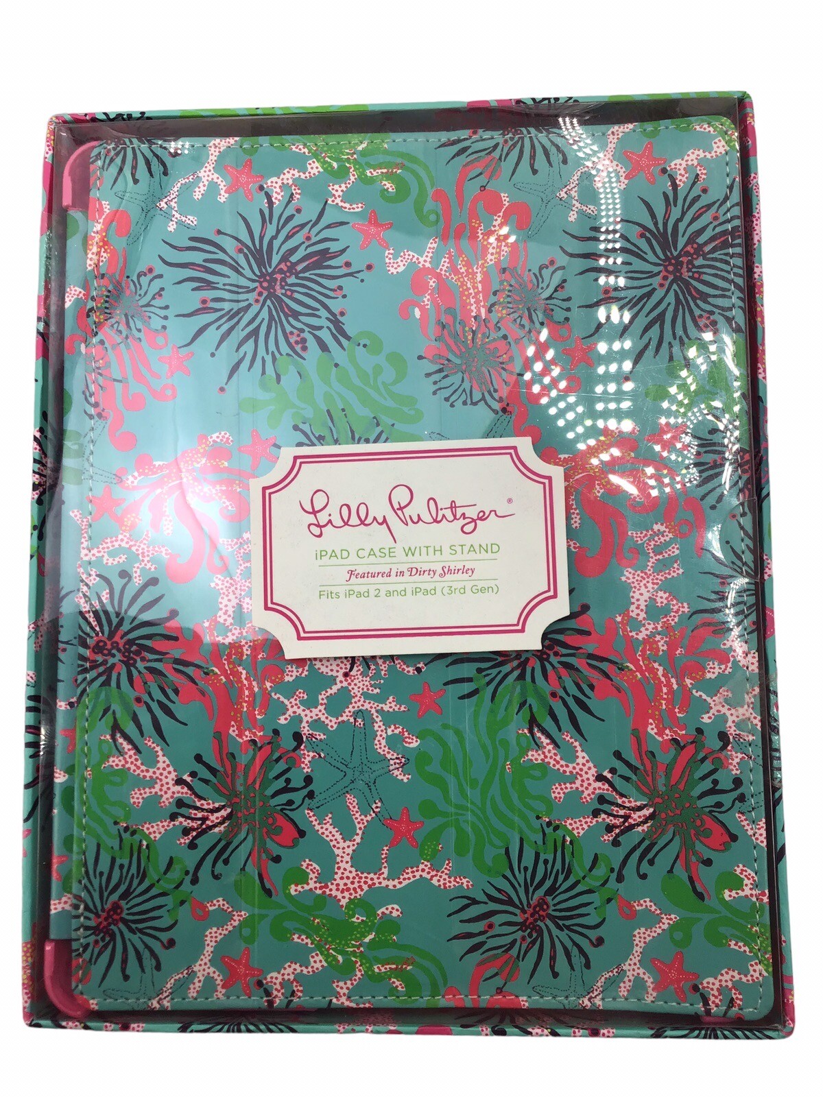 Lilly Pulitzer iPad Cover Case Fits iPad 2, iPad 3rd Gen, Coral Design NIB