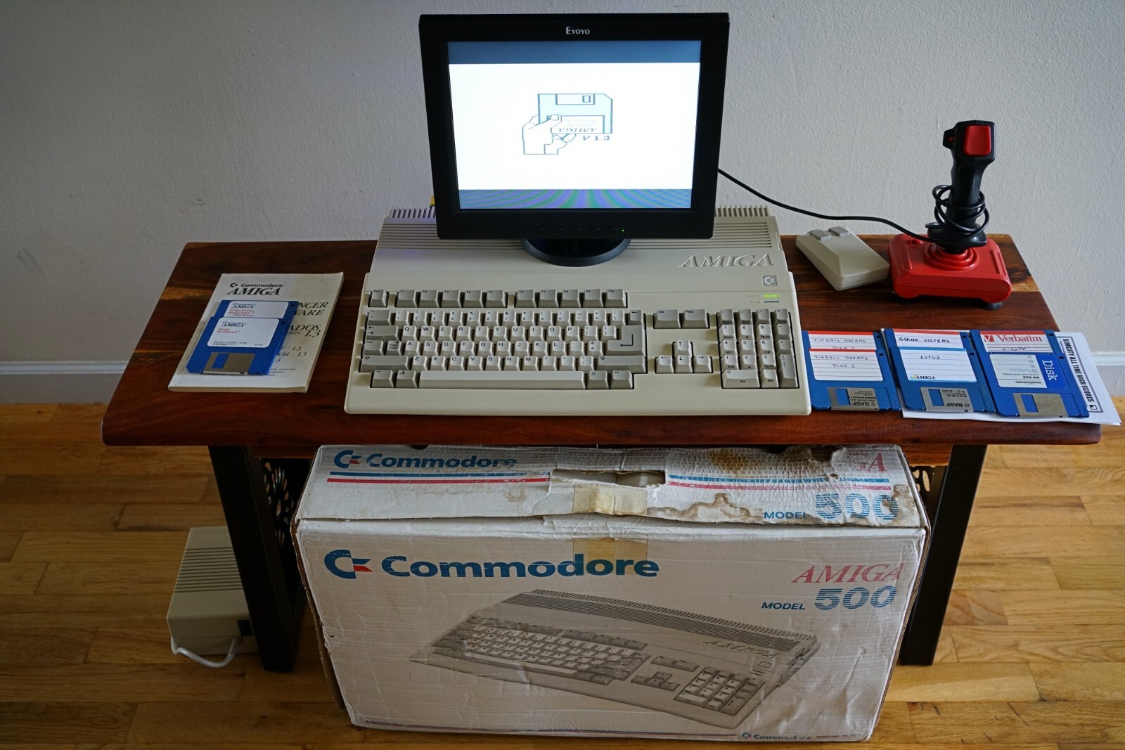 Used Commodore Amiga 500 Box PAL (UK) Player All Set Tested Certified ...
