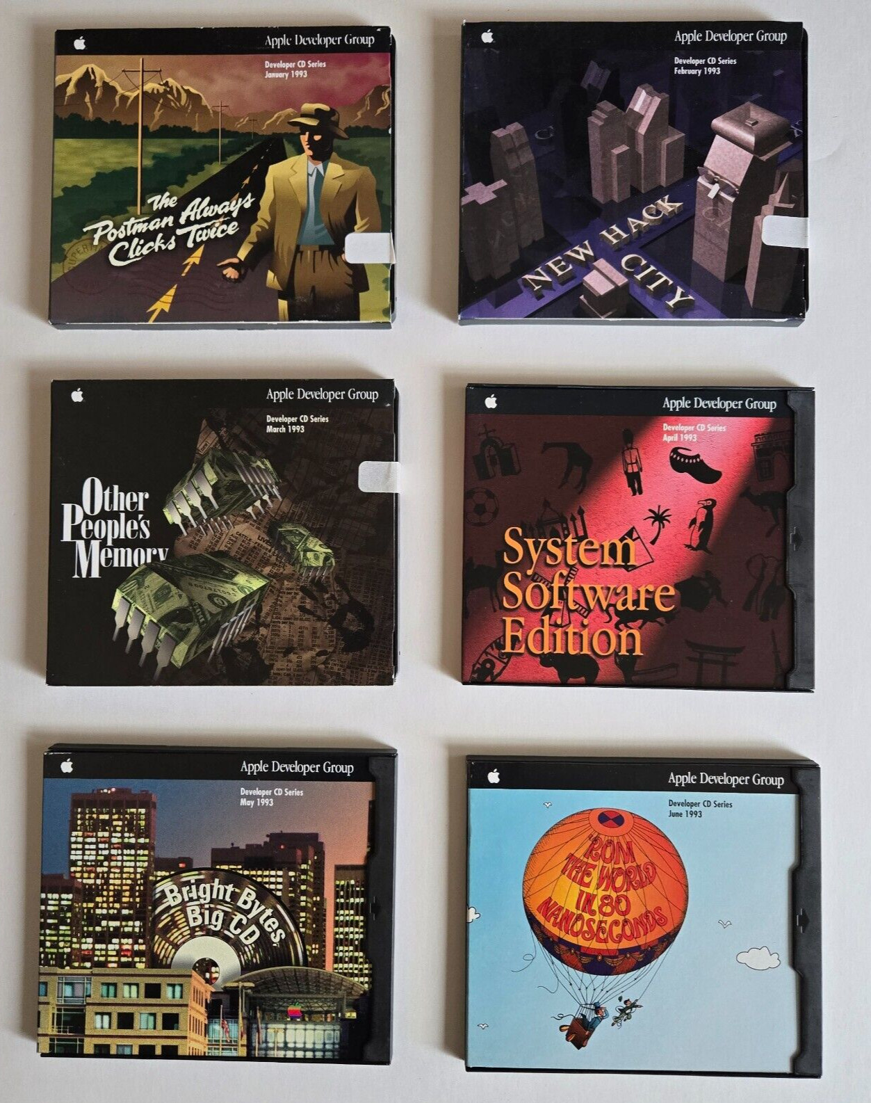 Vintage Rare Apple Developer CDs 1993-1995, 30 CDs, Excellent condition