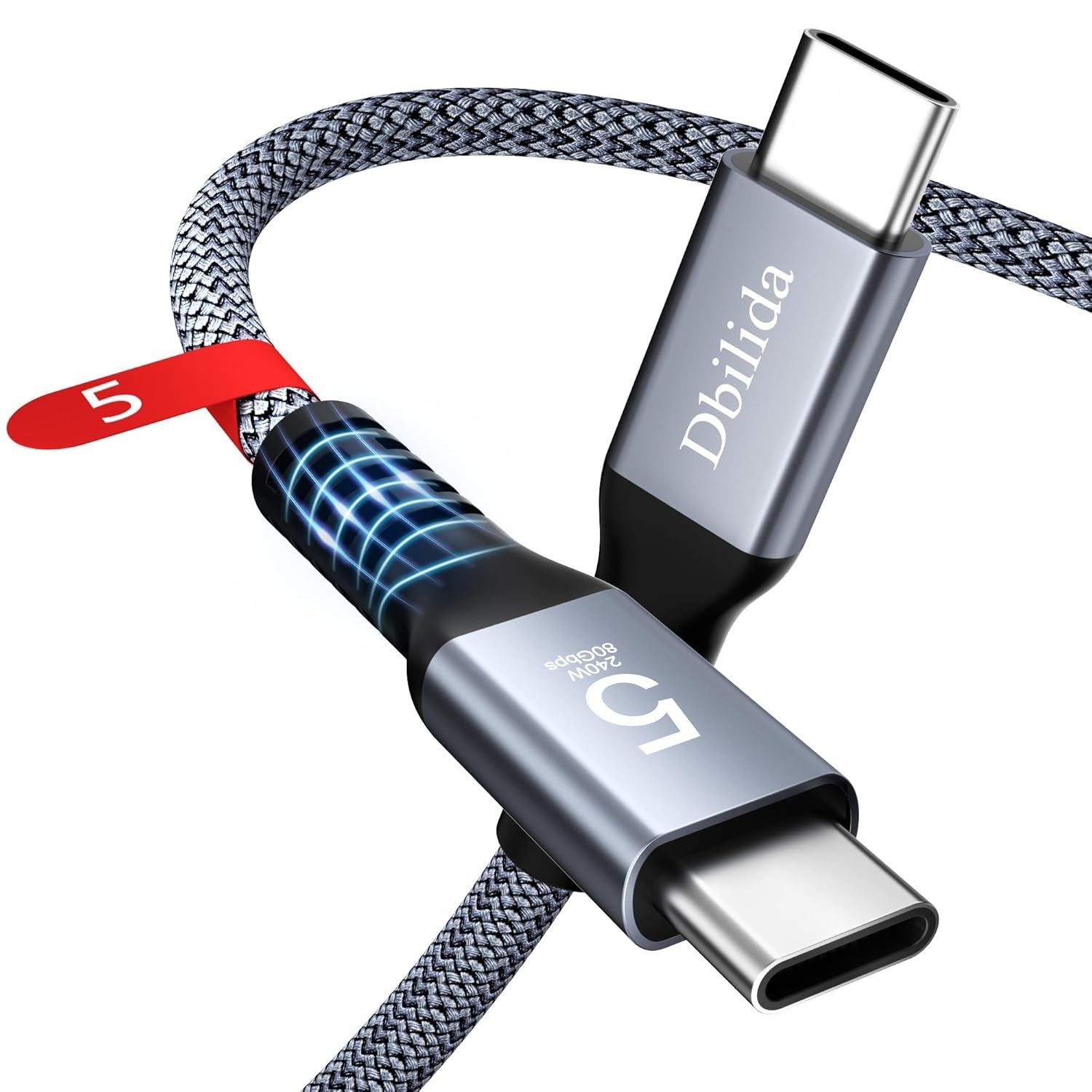 1.6ft Thunderbolt 5 Cable⚡240W⚡80GBs⚡4 Mac Book Mini HP Dell SSD iPhone eGPU PRO