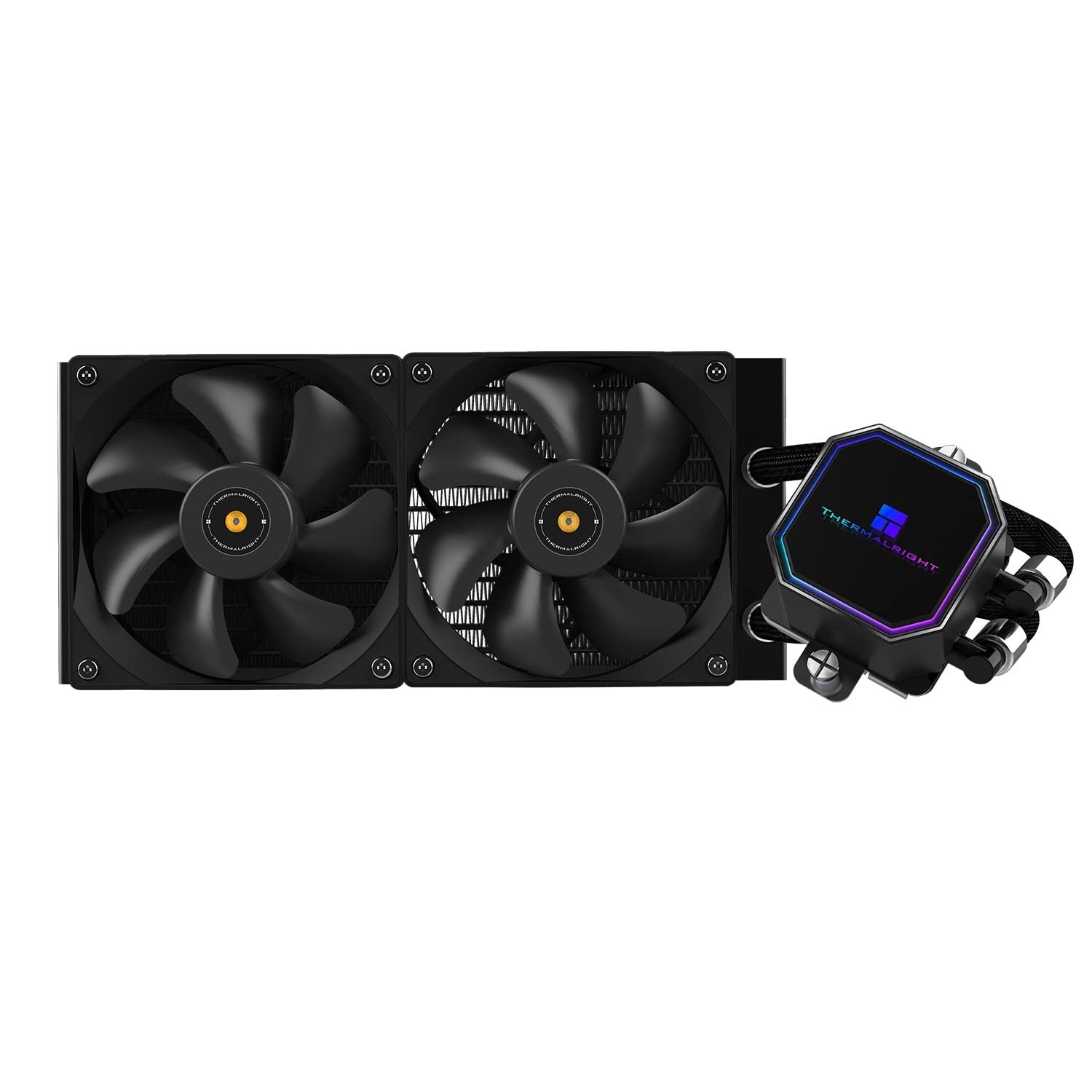 Thermalright Frozen Prism 240 Black Liquid CPU Water Cooler with 120mm PWM Fa...