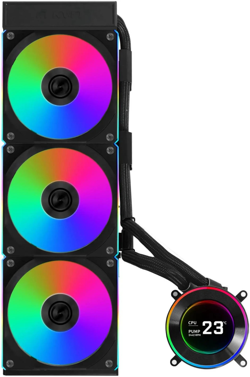Lian Li Hydroshift II-C 360CL RGB Liquid CPU Cooler - 360mm AIO - HS2LCD36RB