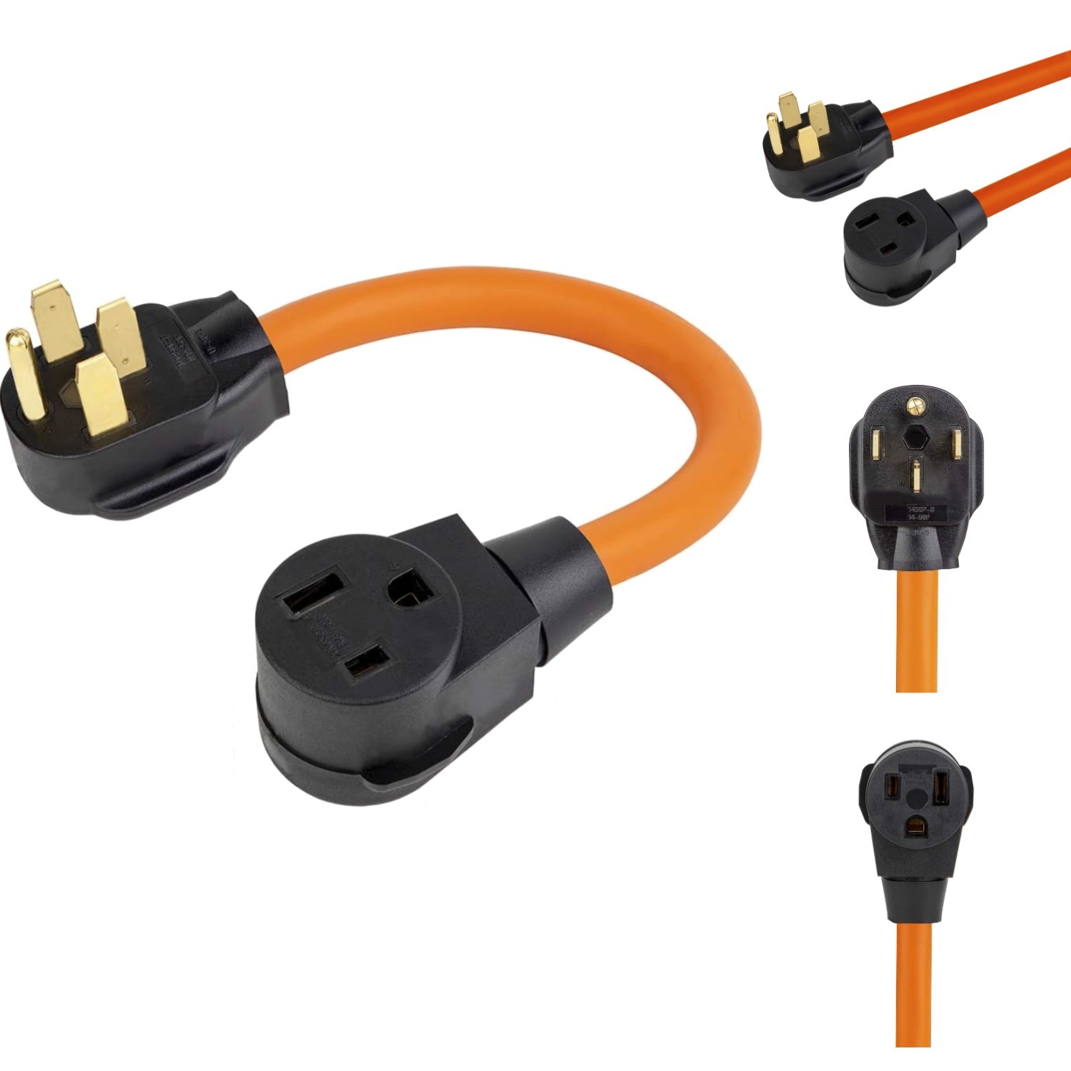 NEMA 14-50P to 6-50R Welder Adapter Cord 50A Heavy Duty 4-Prong to 3-Prong 1.5FT