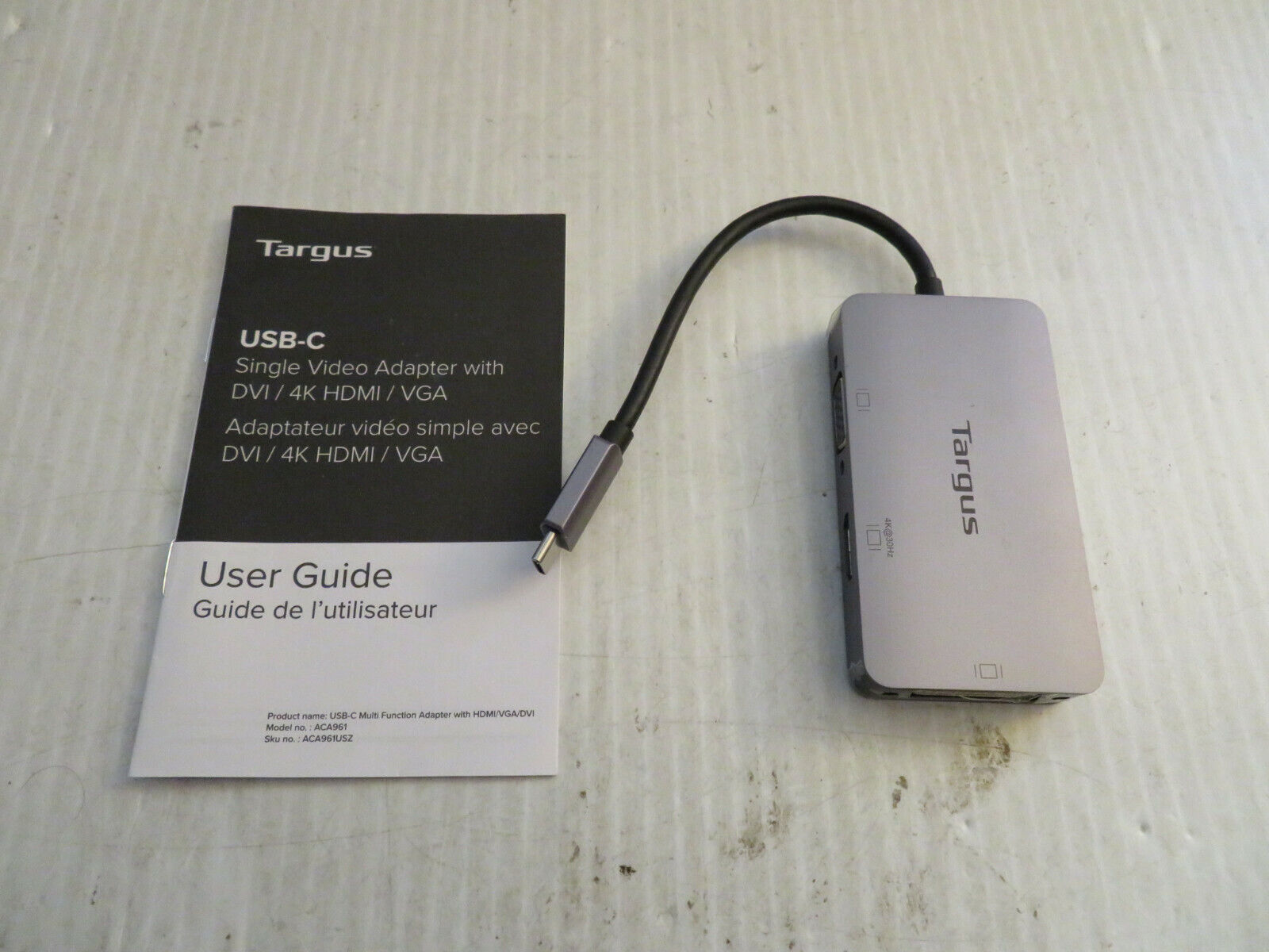 Targus ACA961USZ USB-C Multi Function Adapter with USB C to HDMI / VGA / DVI