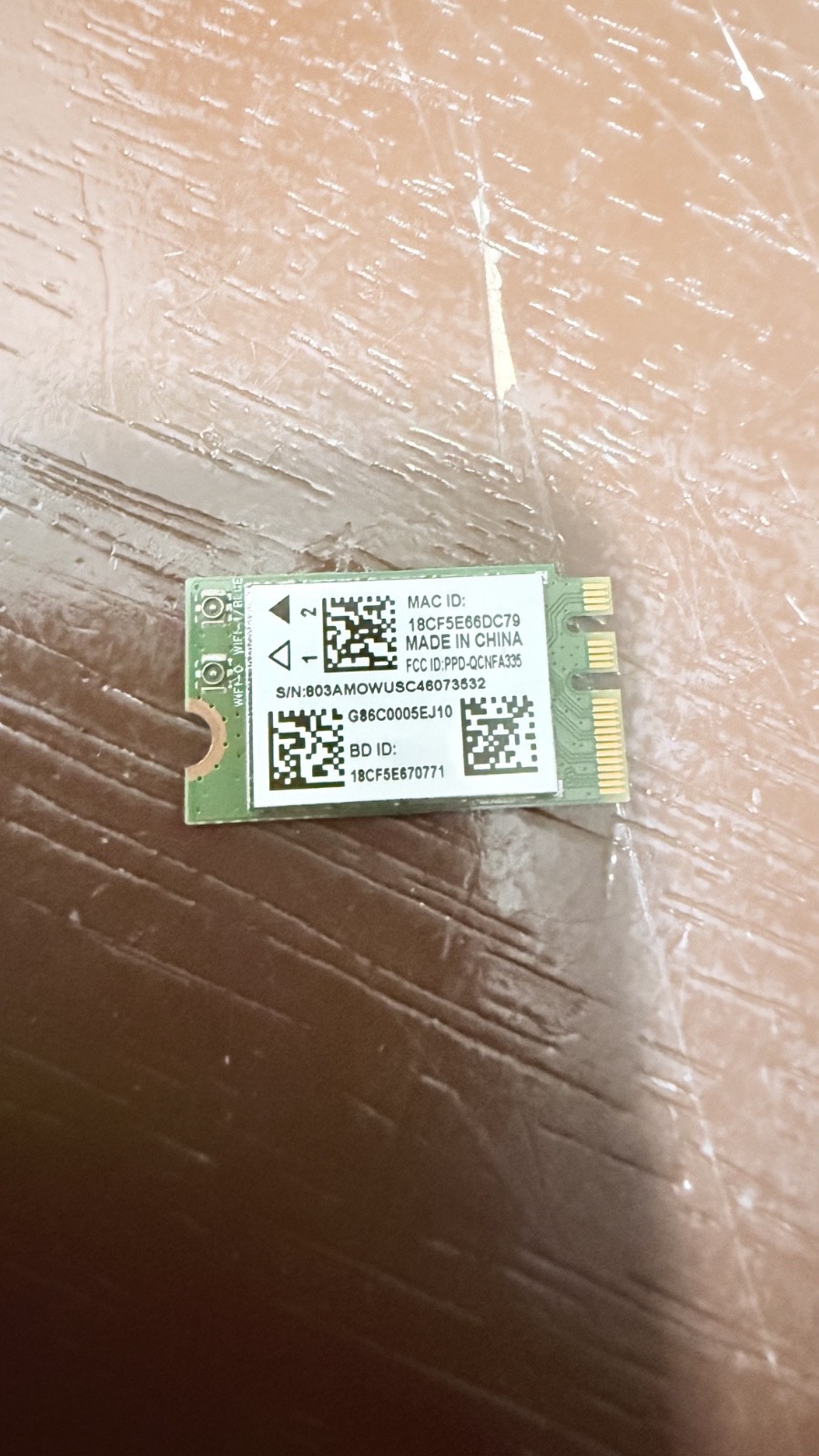 Qualcomm Atheros Wifi Card