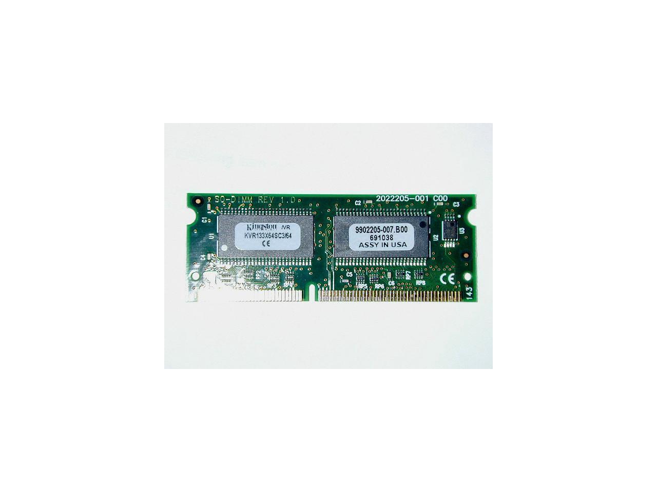 KINGSTON KVR133X64SC3/64 64MB 133MHz Non-ECC CL3 SODIMM