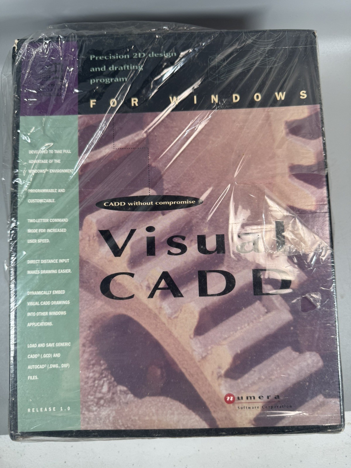 1994 Visual CADD 1.0 for Windows – New Old Stock, Shrinkwrap Torn