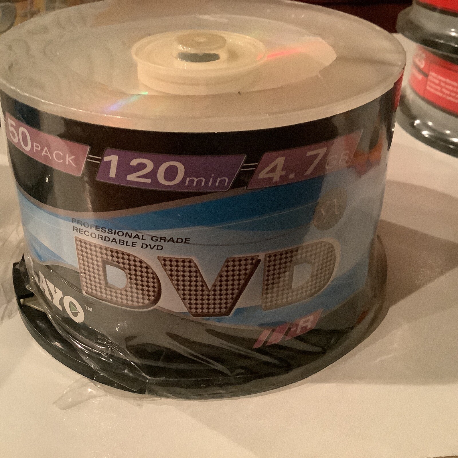 NEW LOT OF 3 Playo DVD-R Spindle Packs of 50- 120 Min 4.7 GB 8X 150 Discs Total