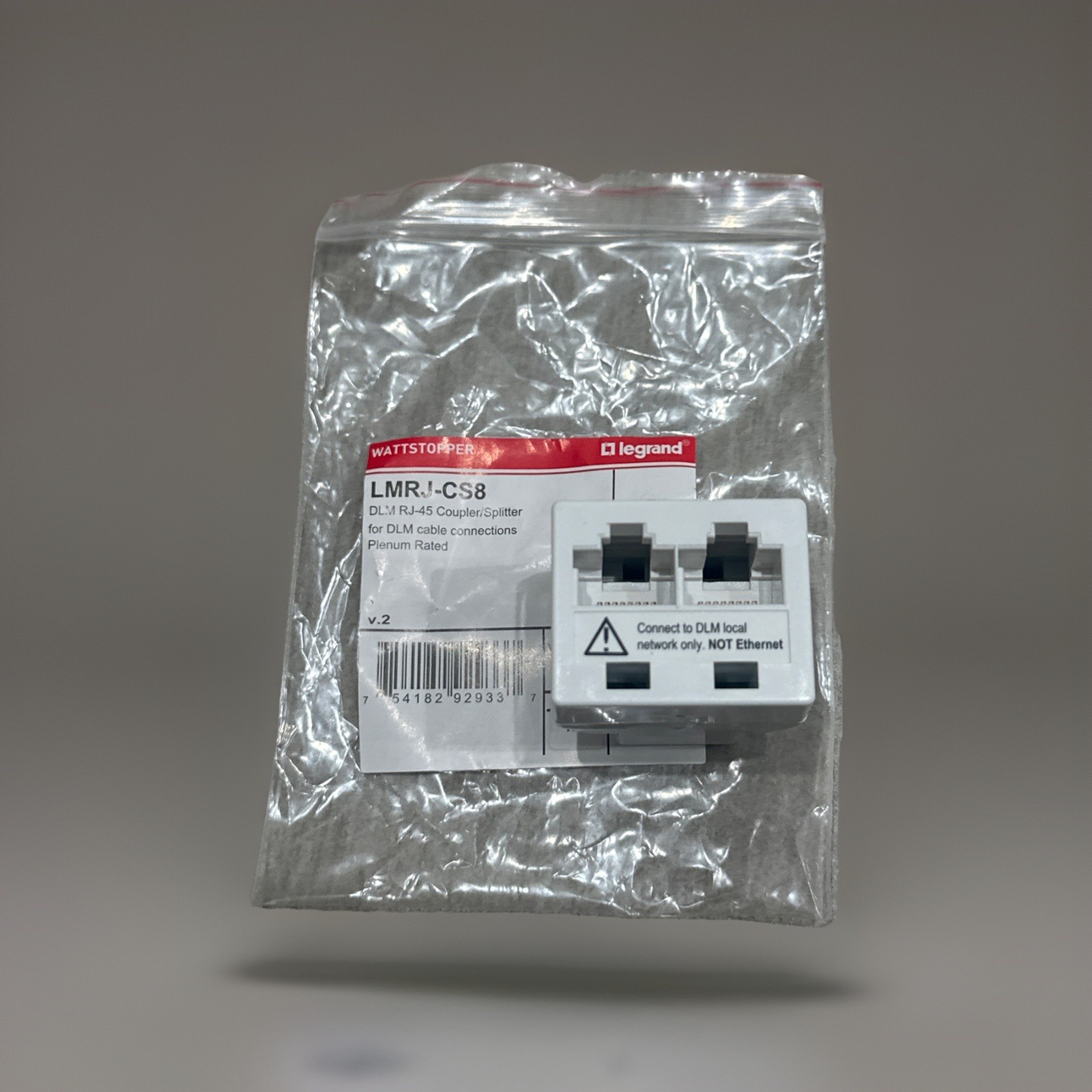 🔴NEW🔴WattStopper LMRJ-CS8 DLM RJ-45 Coupler/Splitter ‼️