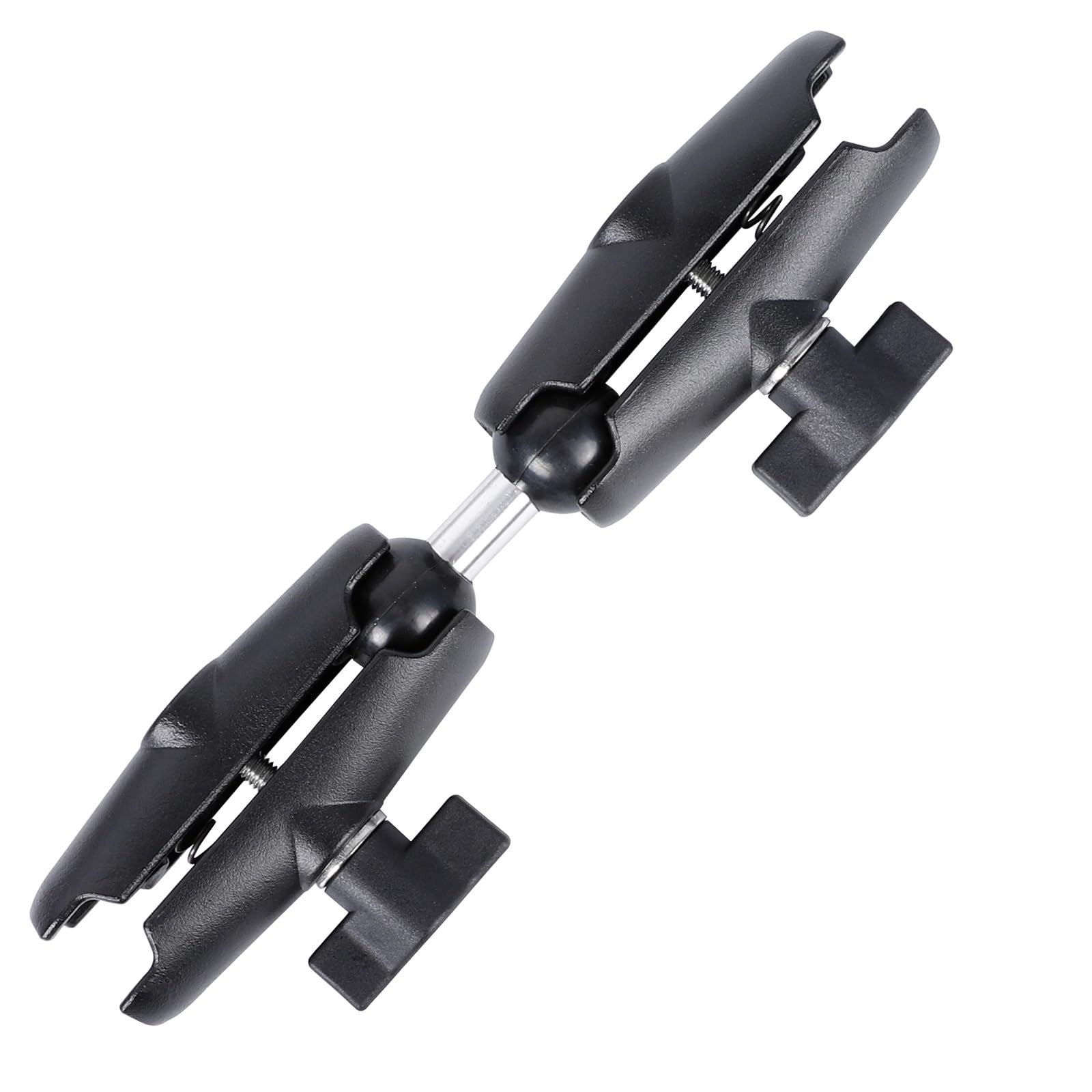 Dual Extension Double Socket Arm with 1" Ball 8.27 " length, black