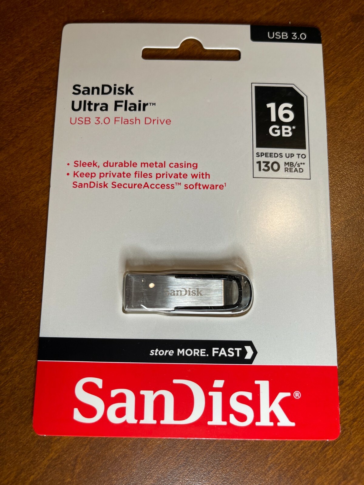 SanDisk Ultra Flair USB 3.0 Flash Drive SDCZ73016GA46 SEALED 