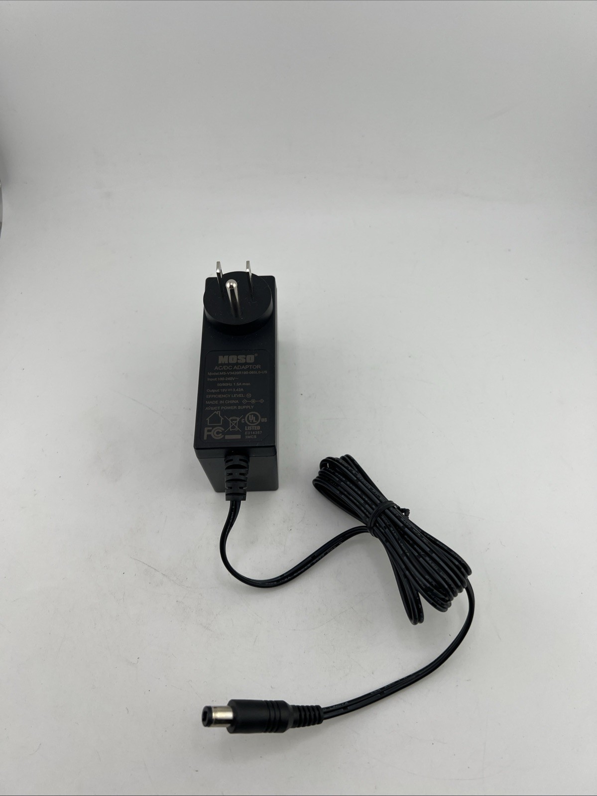 MOSO AC/DC Adapter MS-V3420R190-065L0-US 19V 3.42A