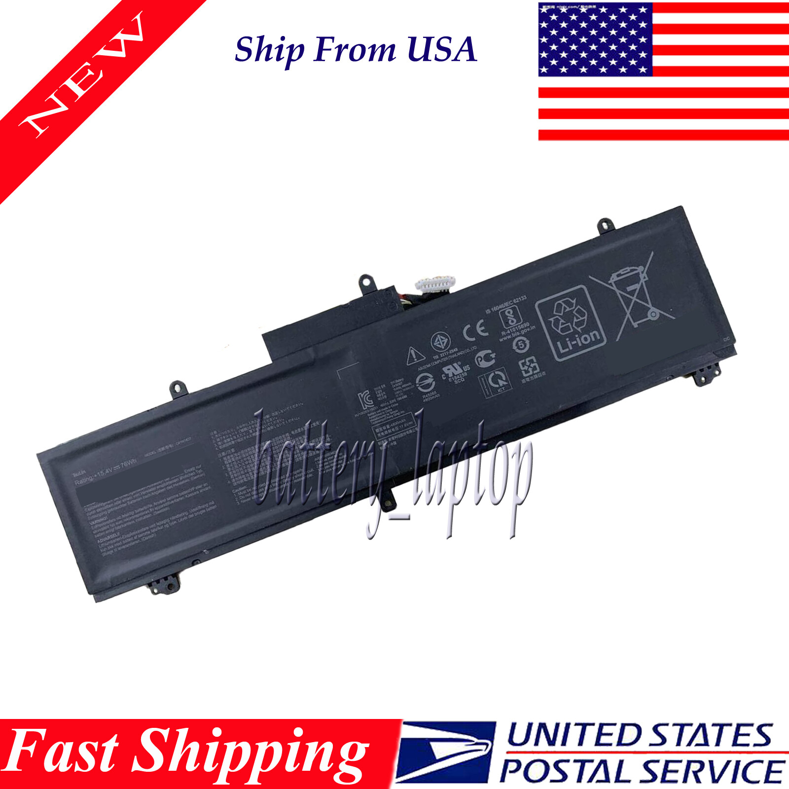 C41N1837 Battery for Asus Rog Zephyrus GA502 GA502D GA502DU GA502GU GA502IV 