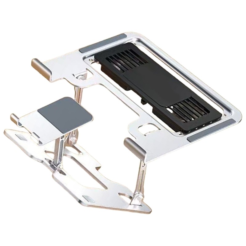 2 in 1 Adjustable Laptop Phone Stand Ergonomic Desktop Stand Adjustable Height