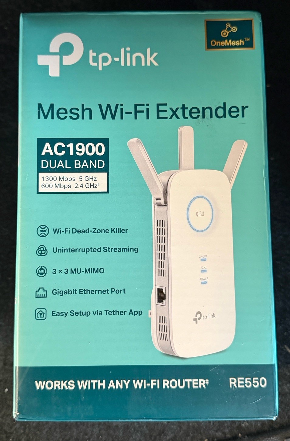 TP-Link RE550 AC1900 Wireless Dual Band Wi-Fi Range Extender Booster