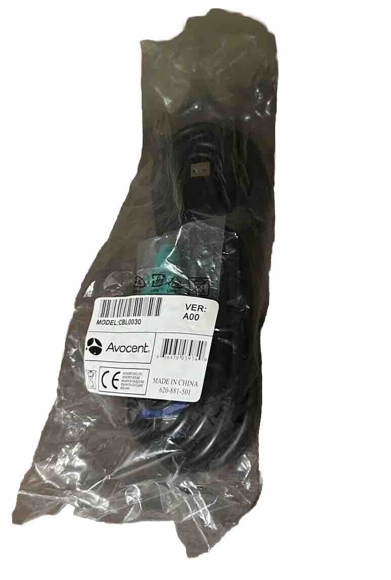 Avocent KVM Cables CBL0030 PS2/USB Cable for SV1000, 9ft. 636430039749 - NEW