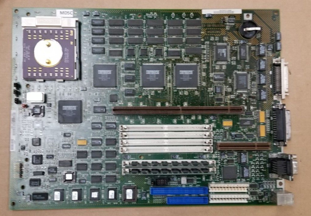 NEC Alpha Station Motherboard, AXP 21064 64Bit 200MHz socket 431 CPU & RAM #MD5C