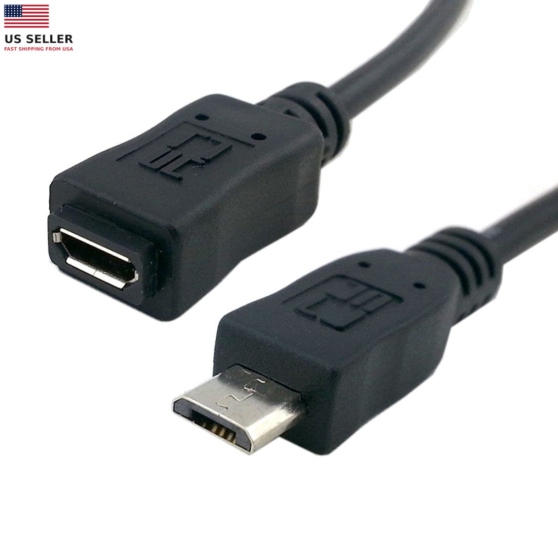 CY Micro USB 2.0 Type B 5Pin Male to Micro USB Female Extension Cable
