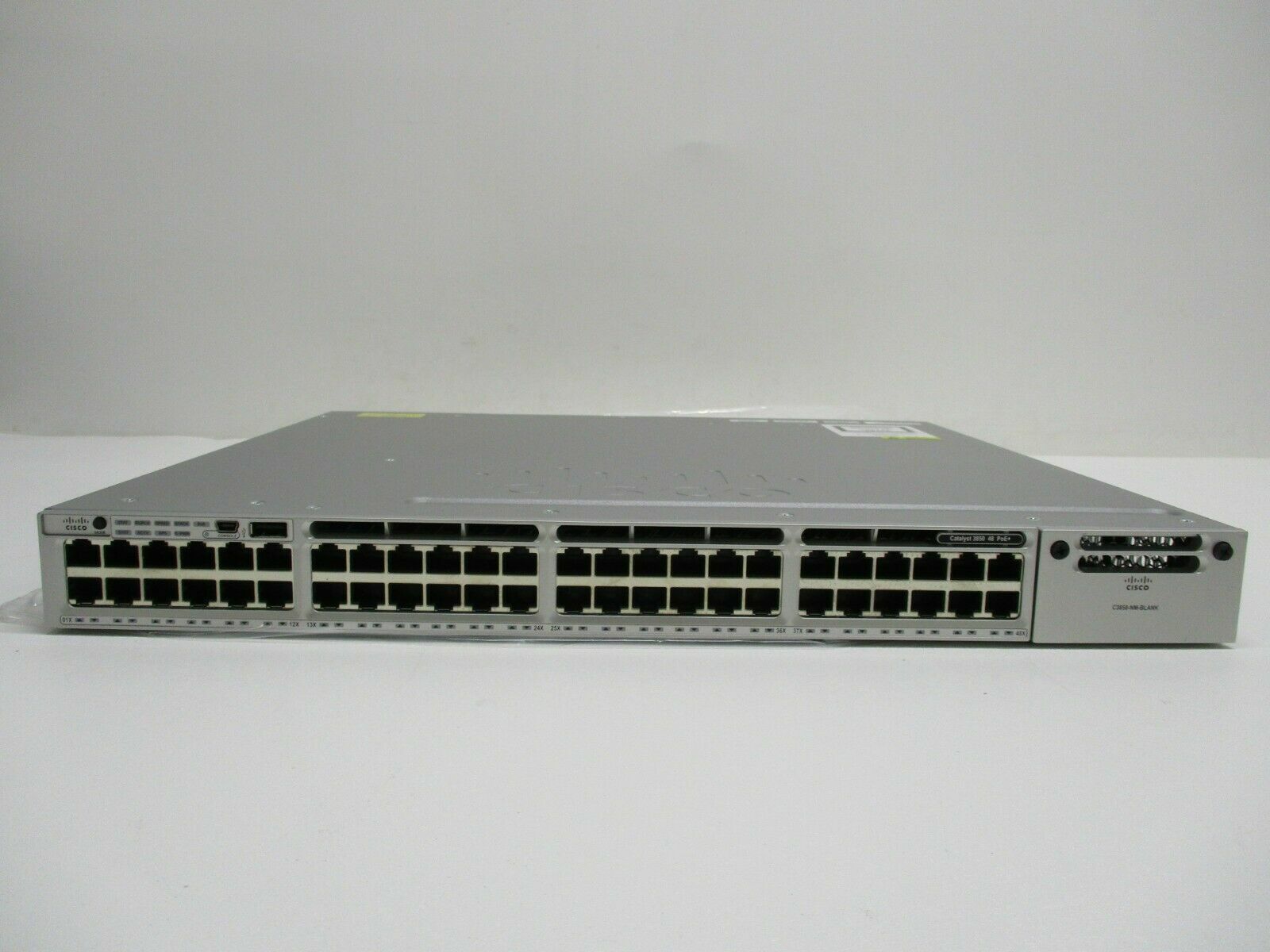 Cisco Catalyst WS-C3850-48P-S Switch 48 Port Gigabit PoE+ Dual Pwr Sply