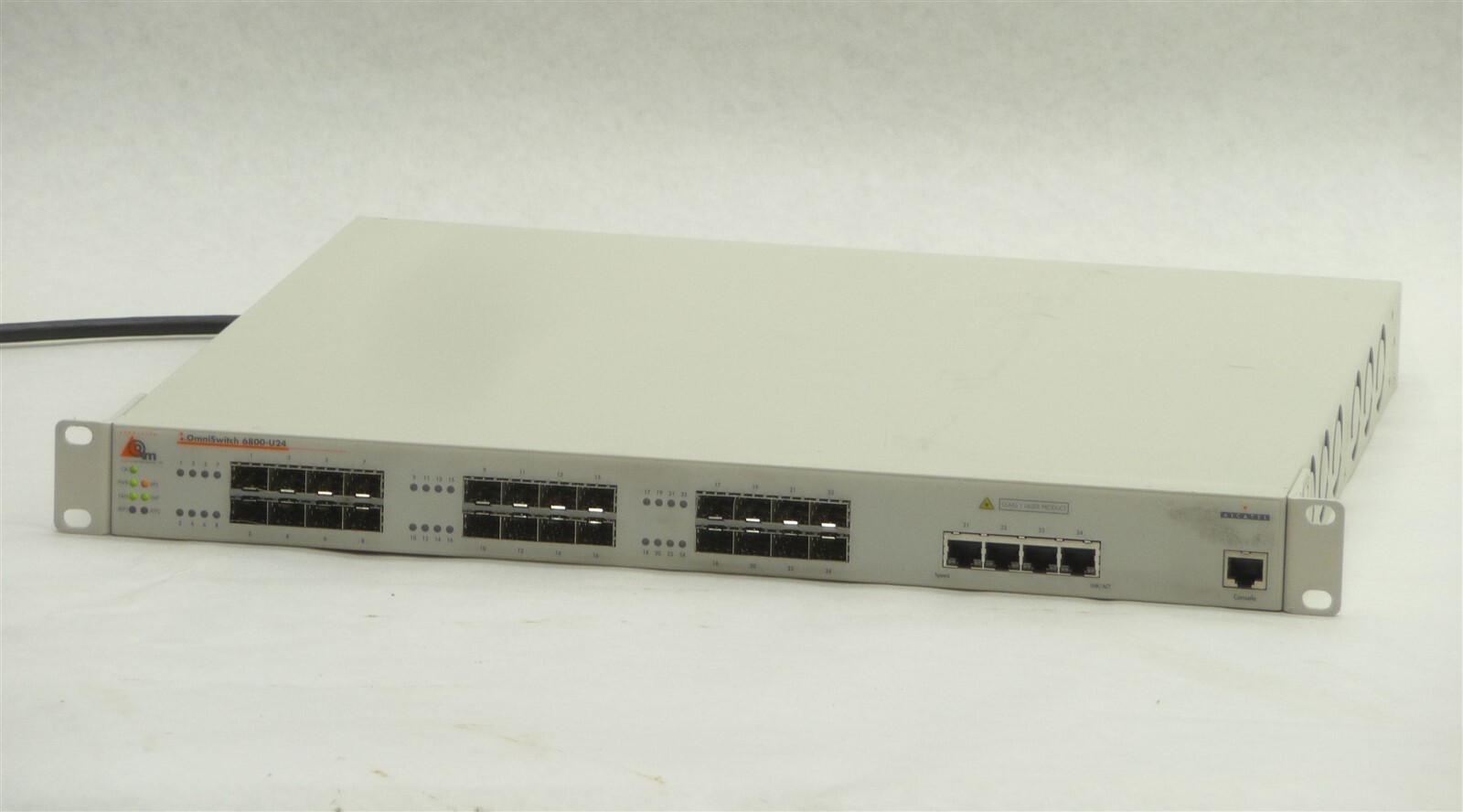 ALCATEL LUCENT OMNISWITCH 6800-U24 GIGABIT ETHERNET NETWORK SWITCH OS6800-U24