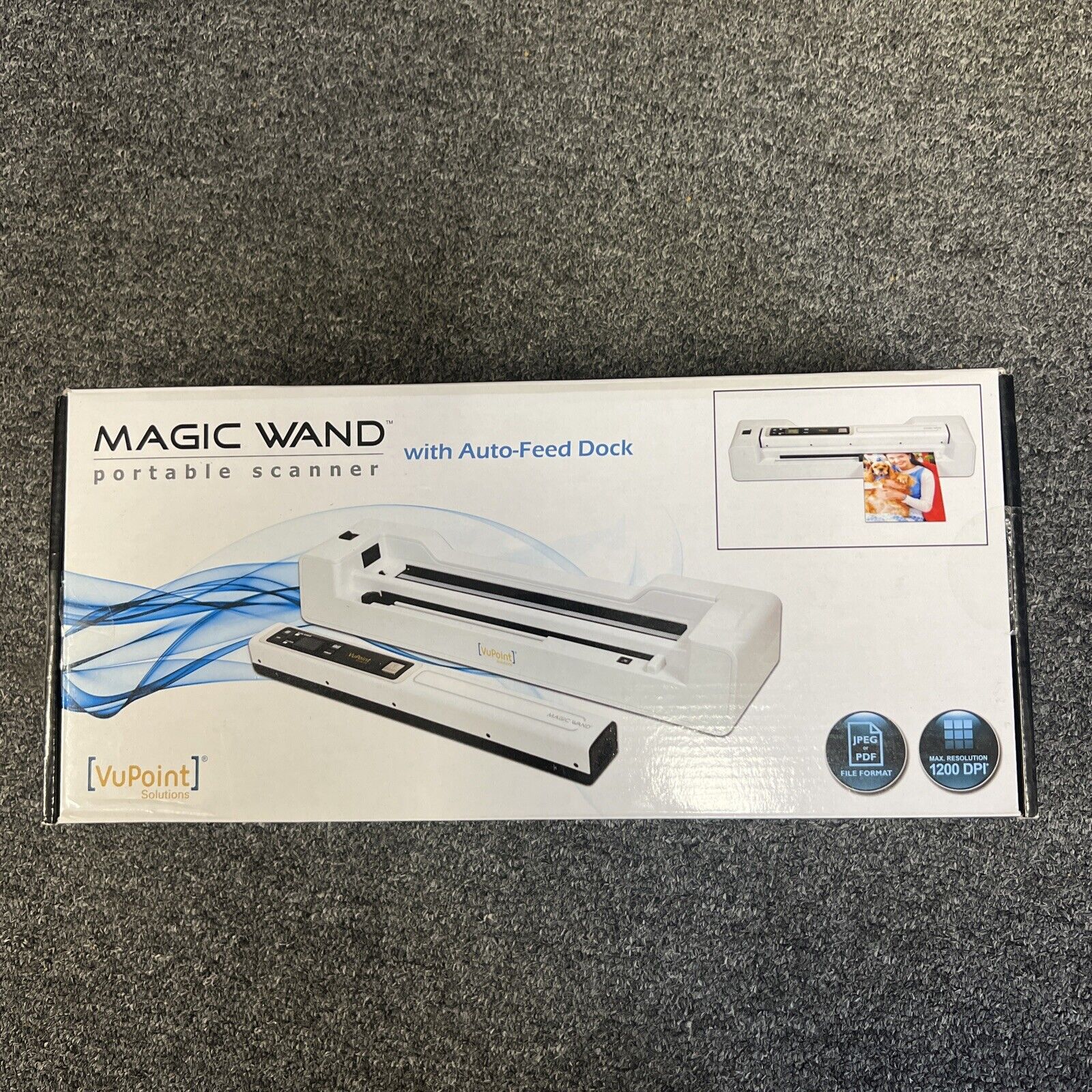VuPoint Magic Wand Portable Scanner with Auto-Feed Dock PDS-ST450-VP NOB