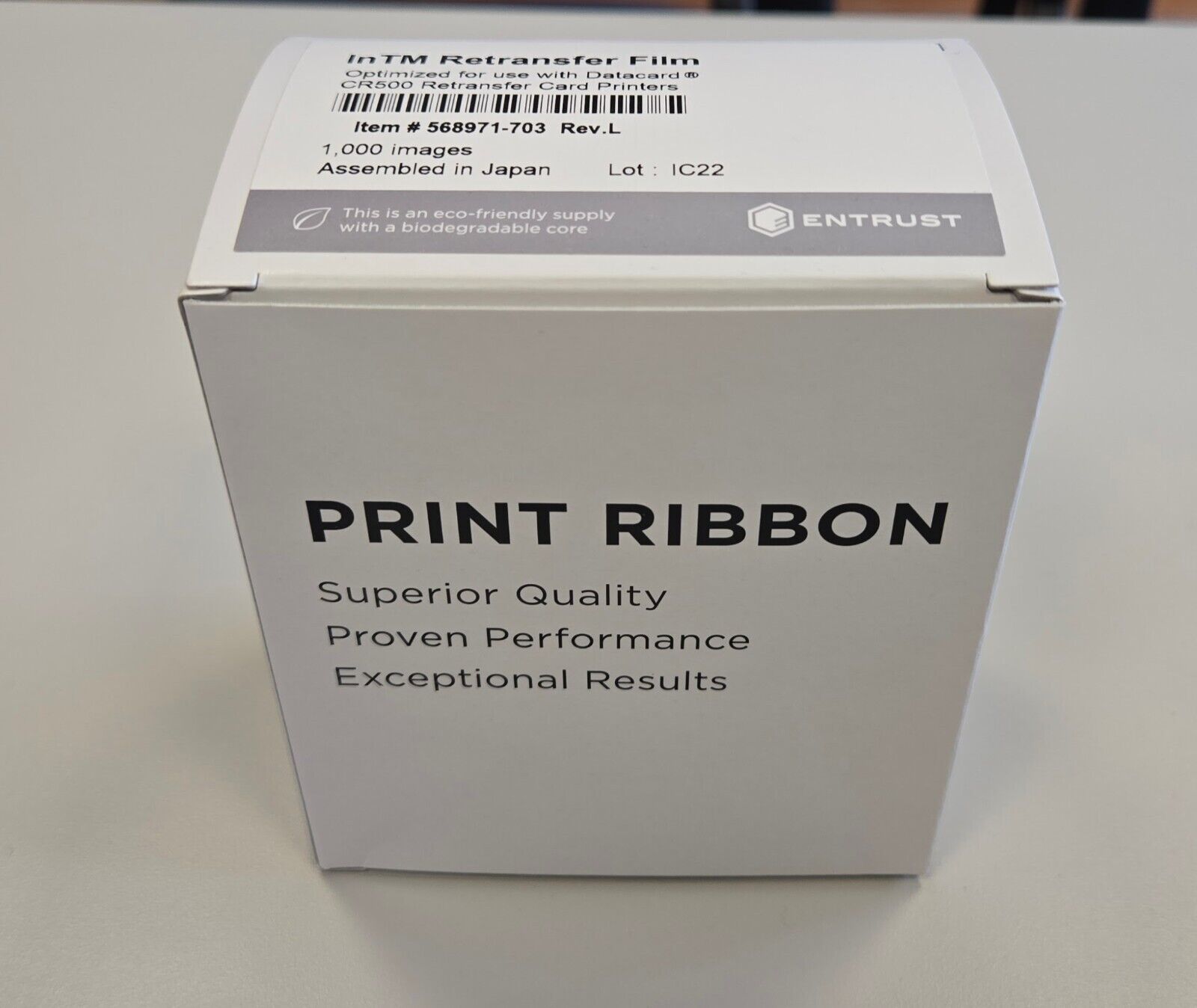 Entrust Datacard Printer Ribbon - Retransfer Film for CR500 Printers 568971-703