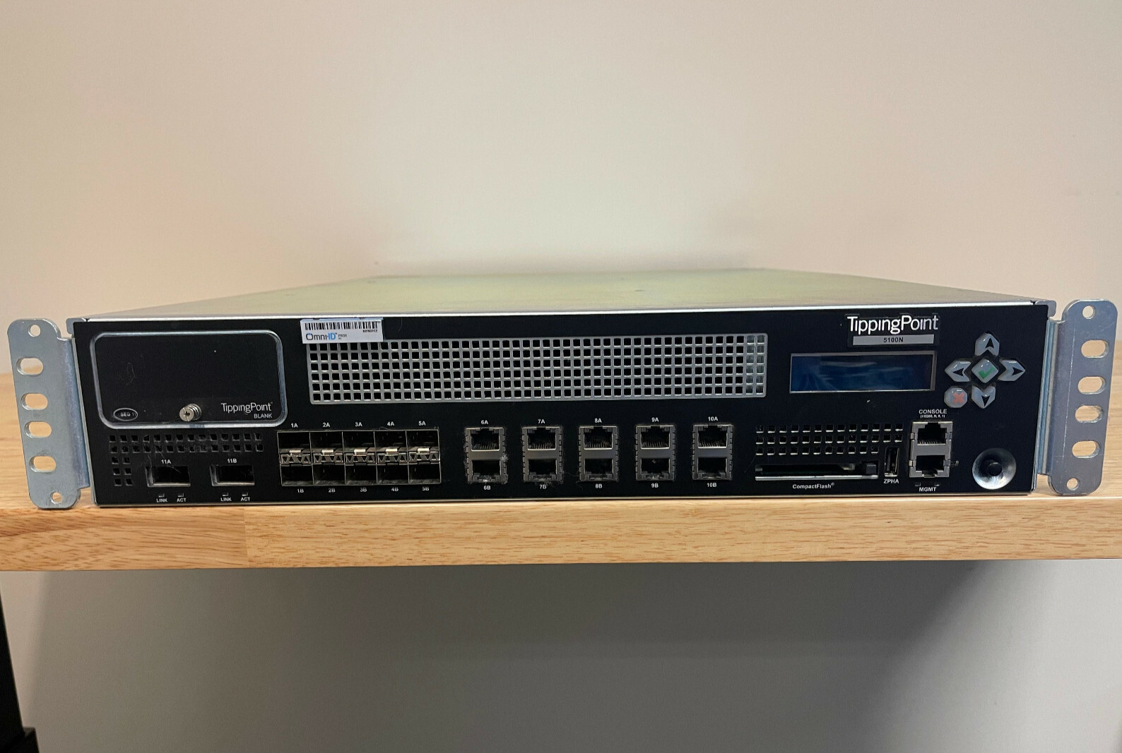 HP TippingPoint S5100N IPS Intrustion Prevention 10x RJ45 10x SFP System 2x XFP
