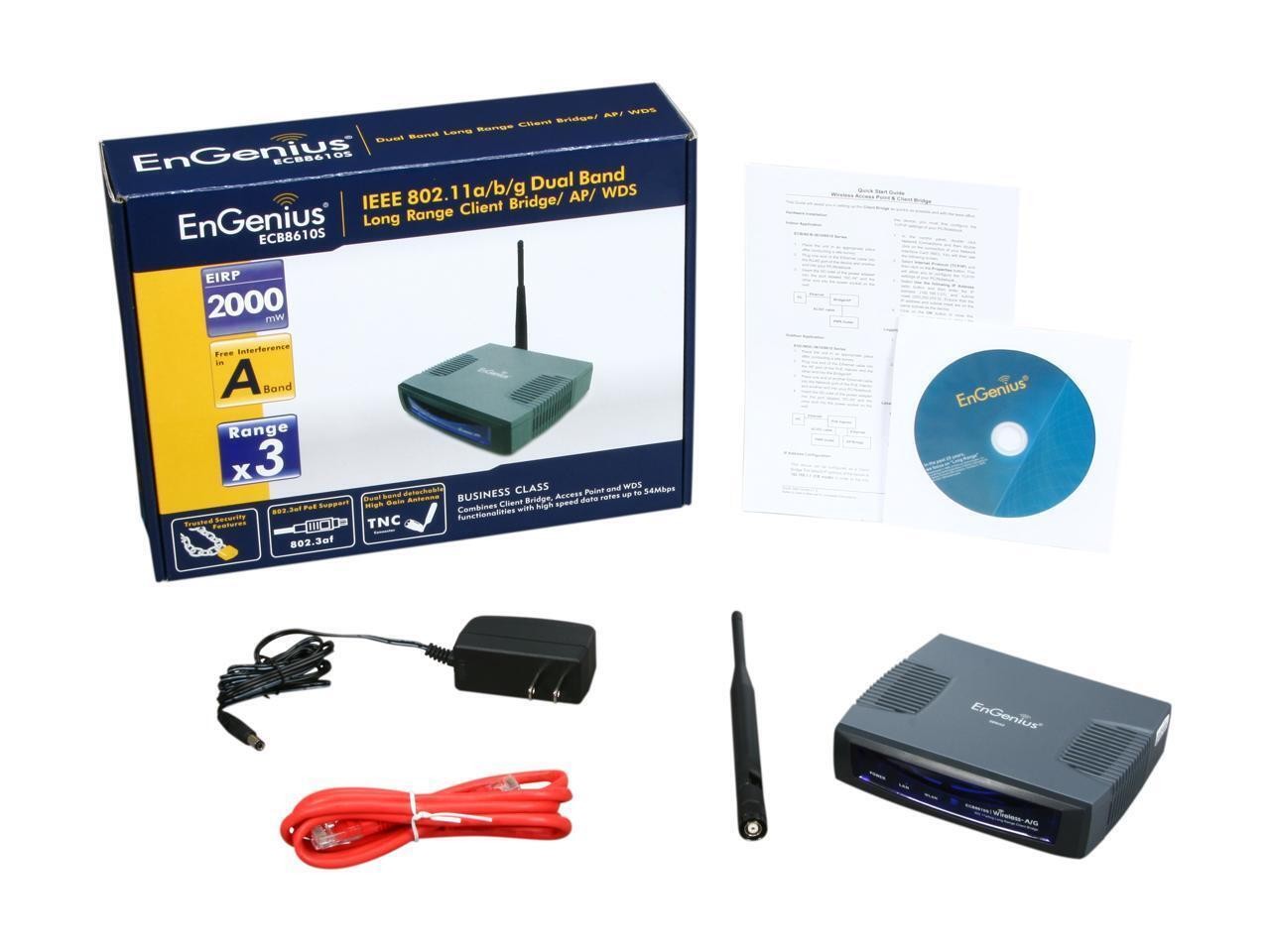 EnGenius ECB-8610S - wireless access point EXCELLENT REACH BRAND NEW