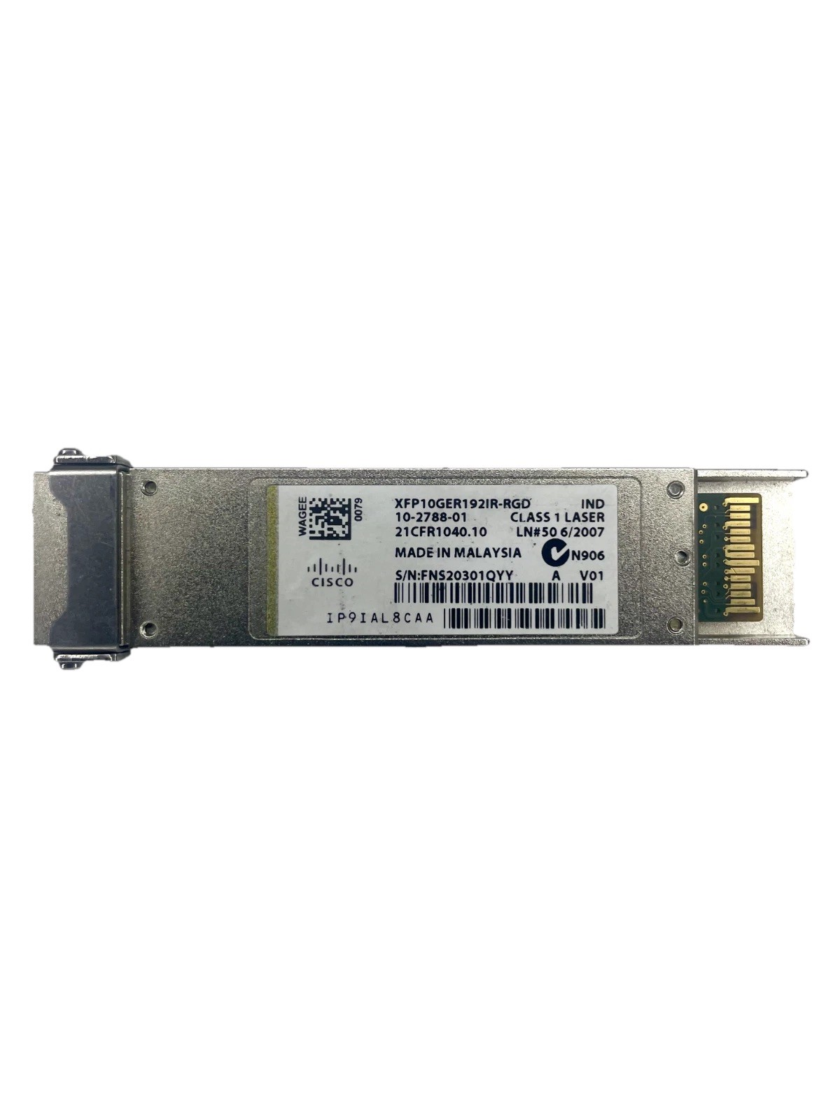 CISCO ORIGINAL XFP10GER192IR-RGD 10-2788-01 XFP 10G