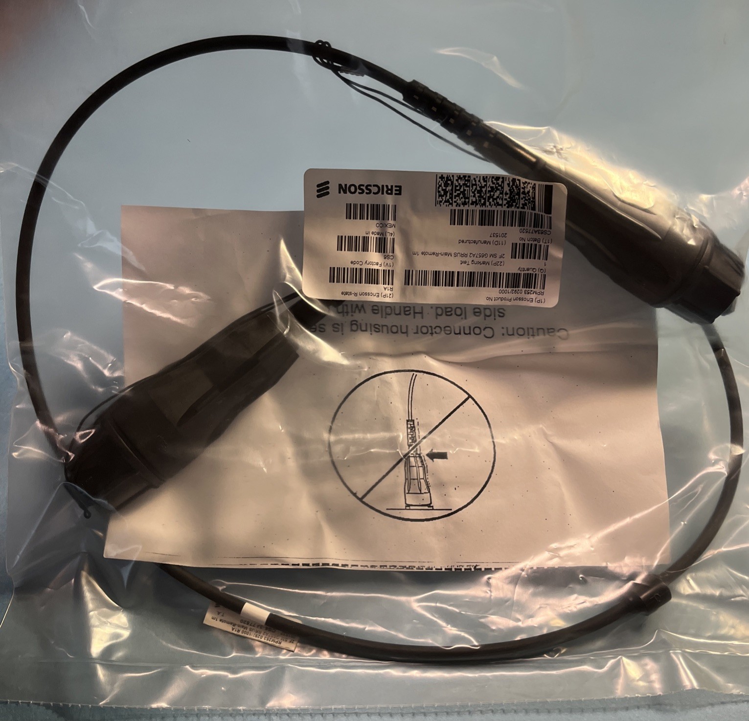 New In Factory Pkg ERICSSON RPM 253 0292/1000 2F SM G657A2 RRUS Main-Remote 1m