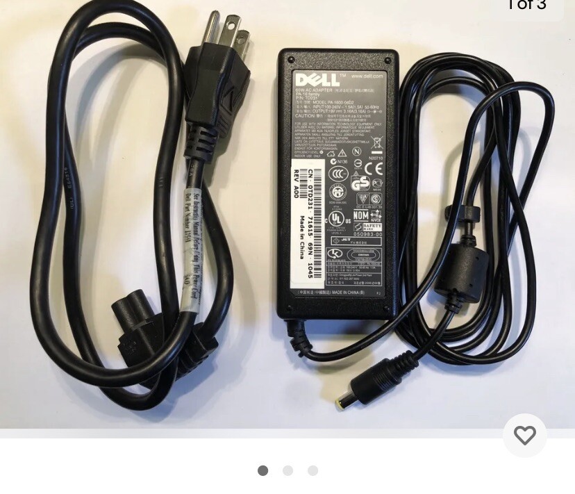 Dell 60W Laptop AC Power Adapter