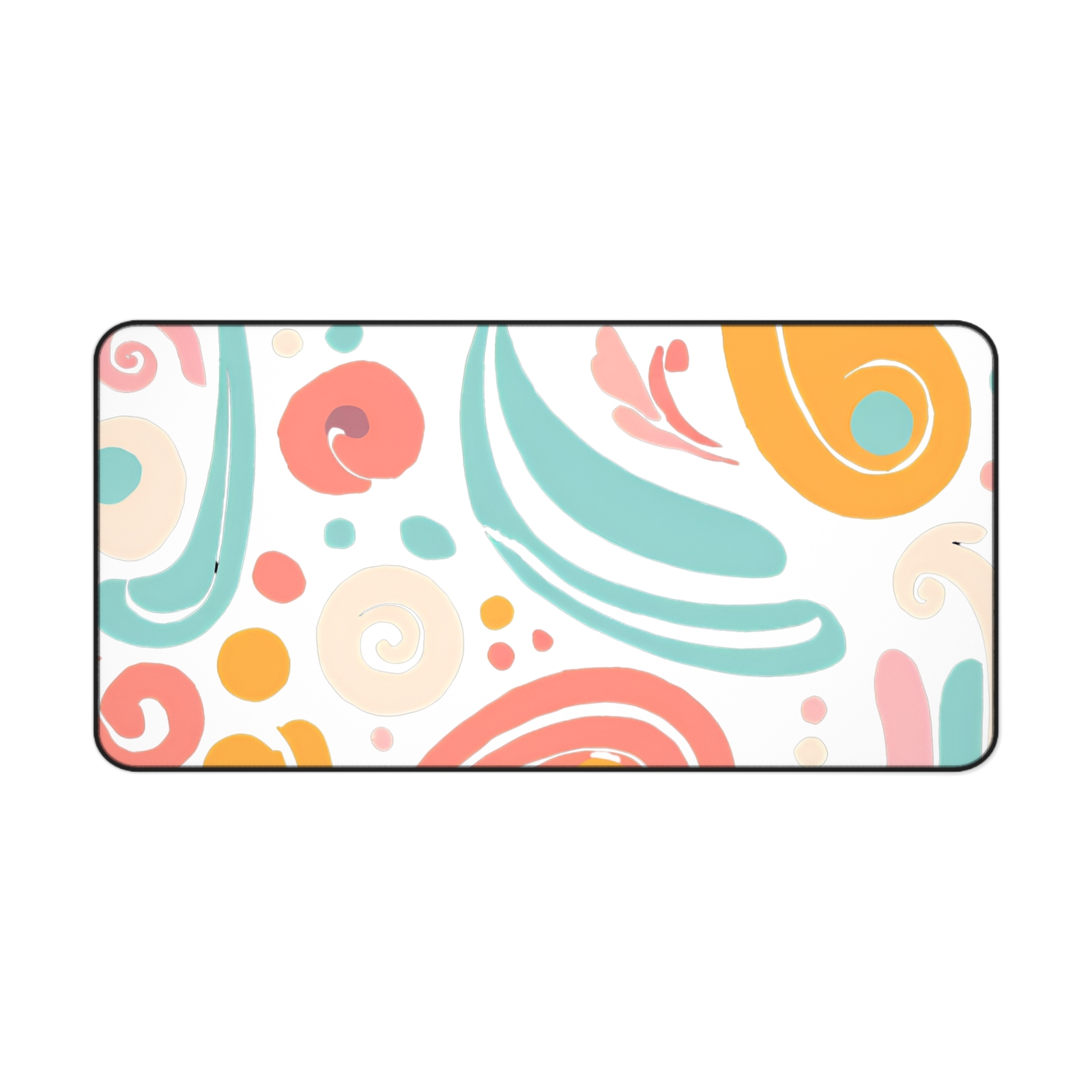 Bright Abstract Desk Mat – Vibrant Design Office Decor, Computer Accessories 