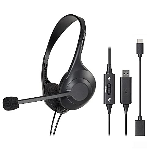 Audio-Technica ATH-102USB USB Wired Headset with Noise Cancelling Microphone