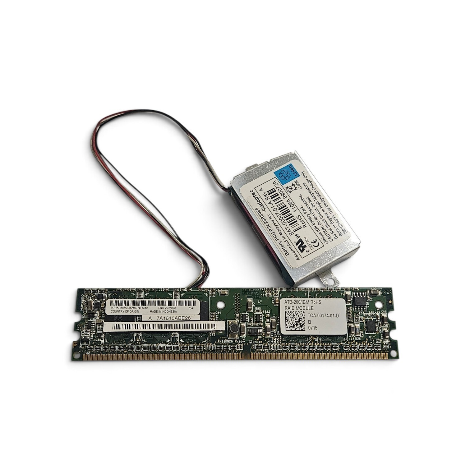 25R8076 IBM ServeRAID 8 Channel SAS SCSI RAID Controller W/ 1x 25R8088 Battery