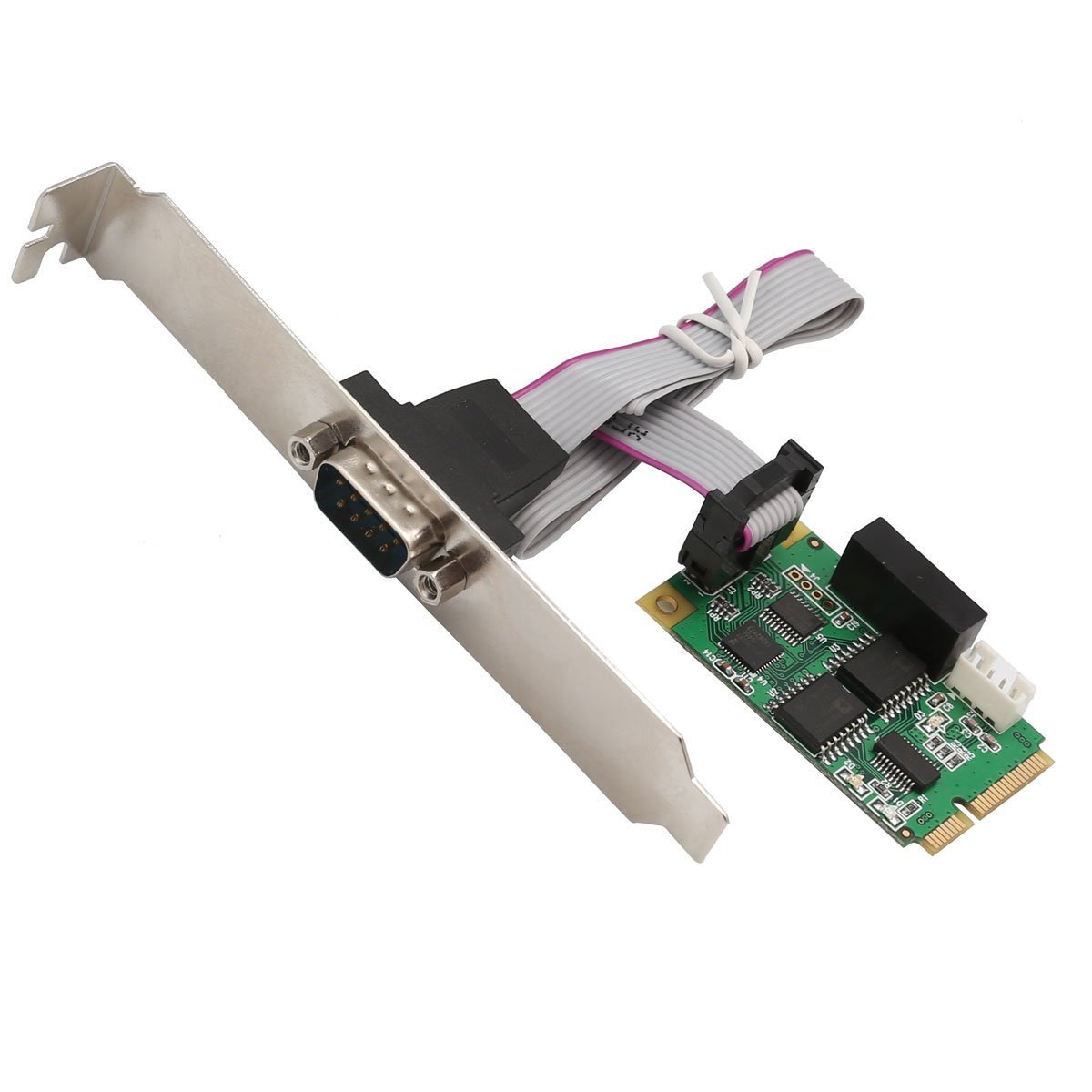 Syba IO Crest SI-MPE15062 Full Size Mini PCIe Card or USB 2.0 1 Port Serial