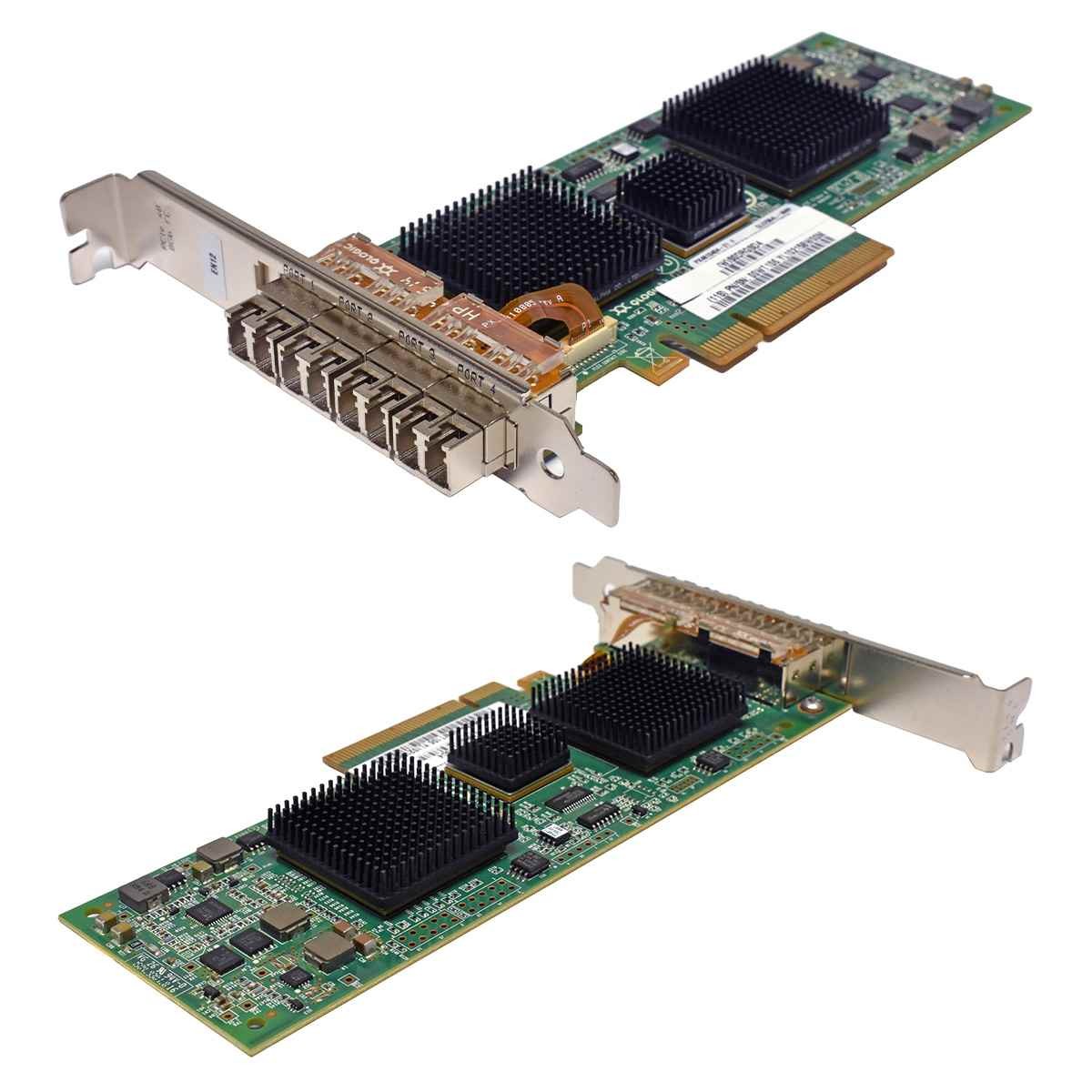 IBM QLogic 00WT106 QLE2564L-IBMP 4-Port 8G Fiber PCIe x8 FC Server Adapter FP