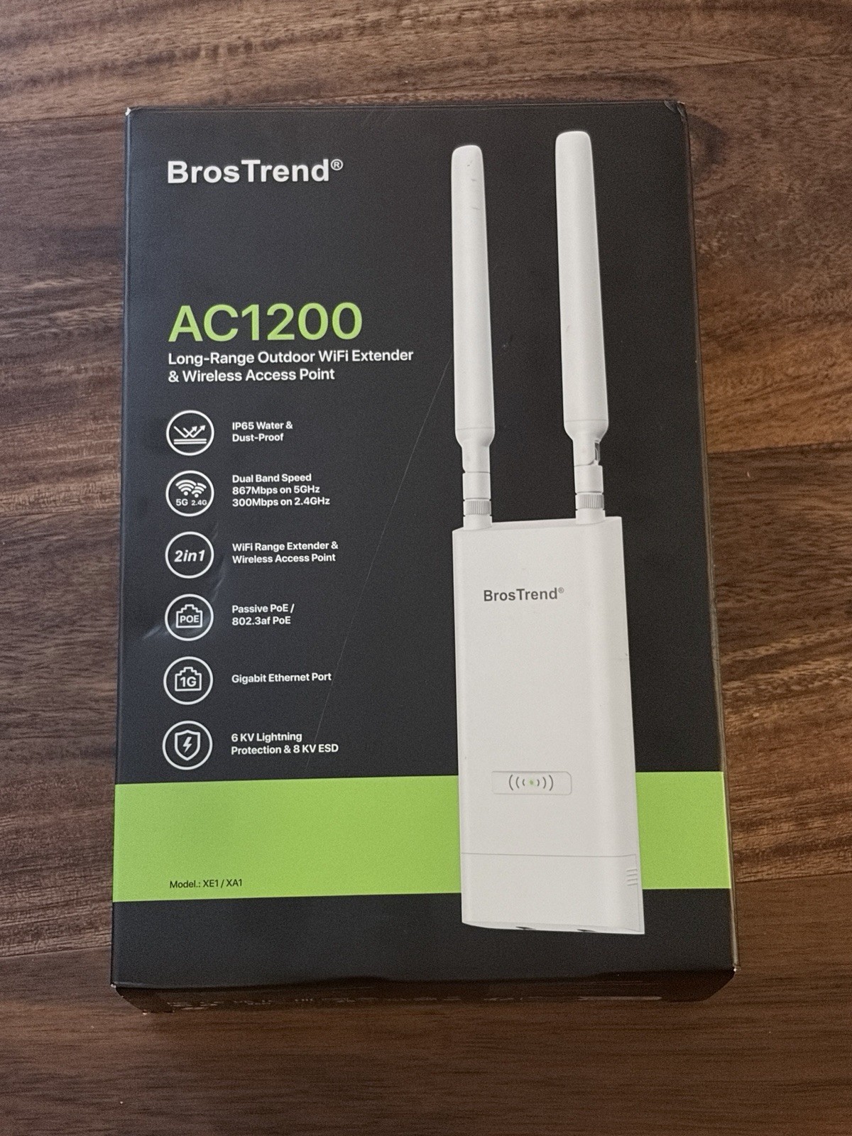 BrosTrend AC1200 Dual-Band WiFi Extender MU-MIMO Beamforming Gigabit