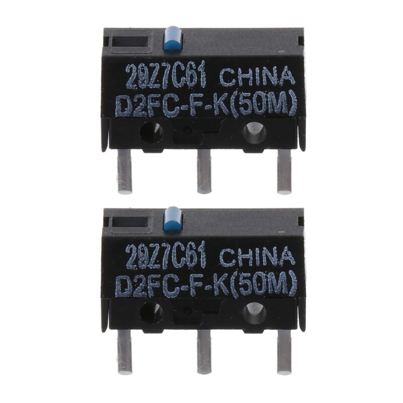2PCS/10PCS Mouse Original D2FC-F-K Blue Dot 50M Clicks Microswitch