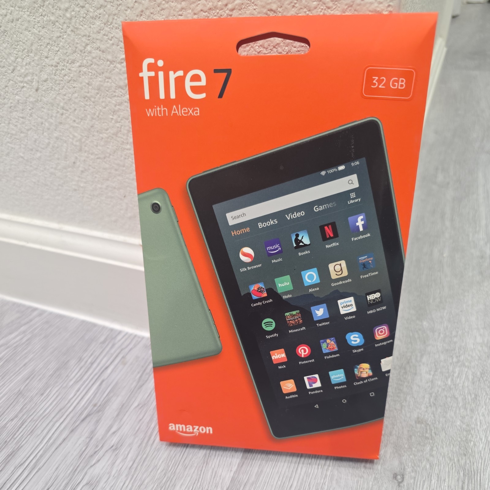 Amazon Fire 7 (9th Generation) 32GB, Wi-Fi, 7in - Sage (Brand New)