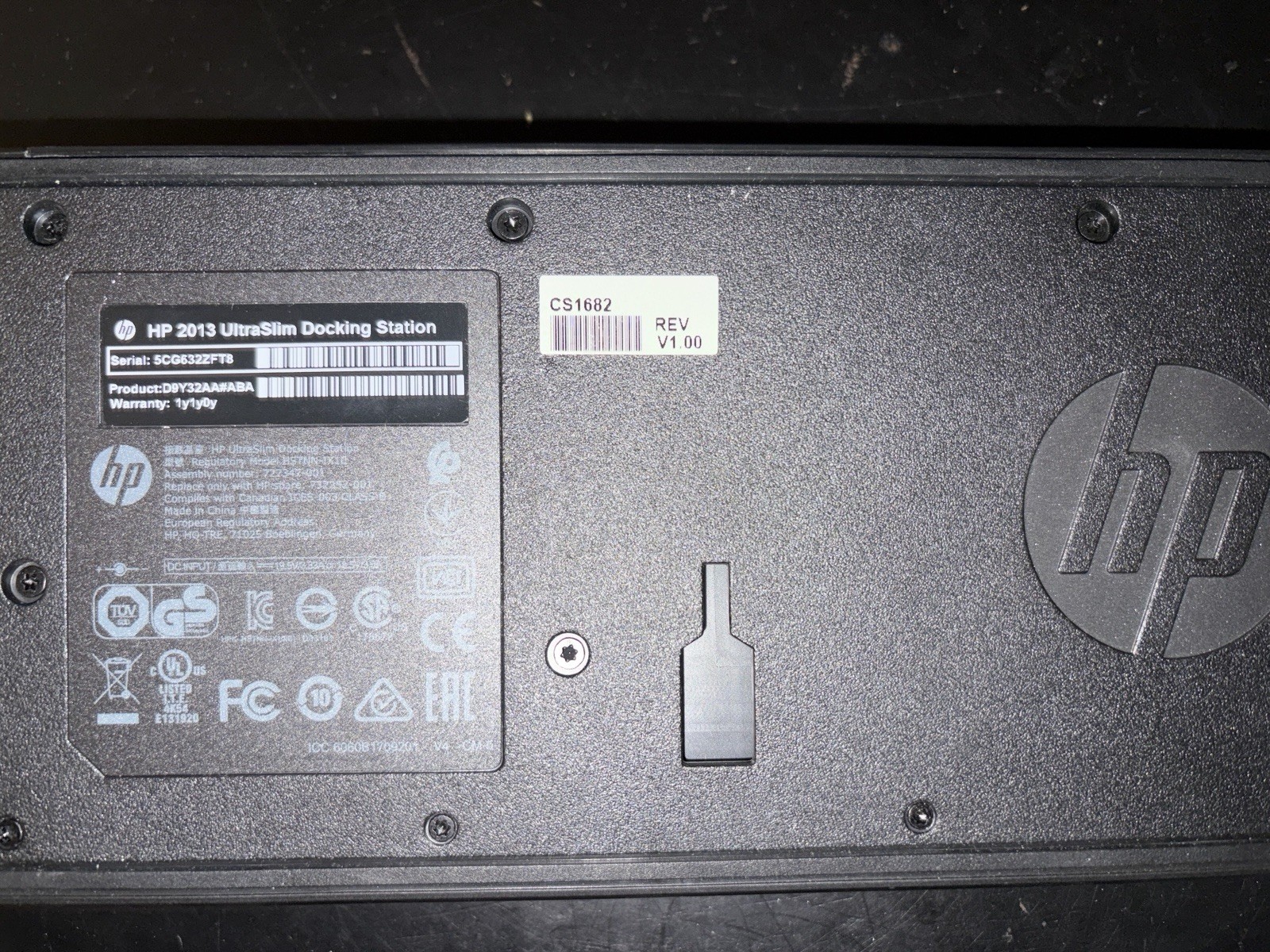HP 2013 UltraSlim Docking Station D9Y19AV HSTNN-IX10 for EliteBook