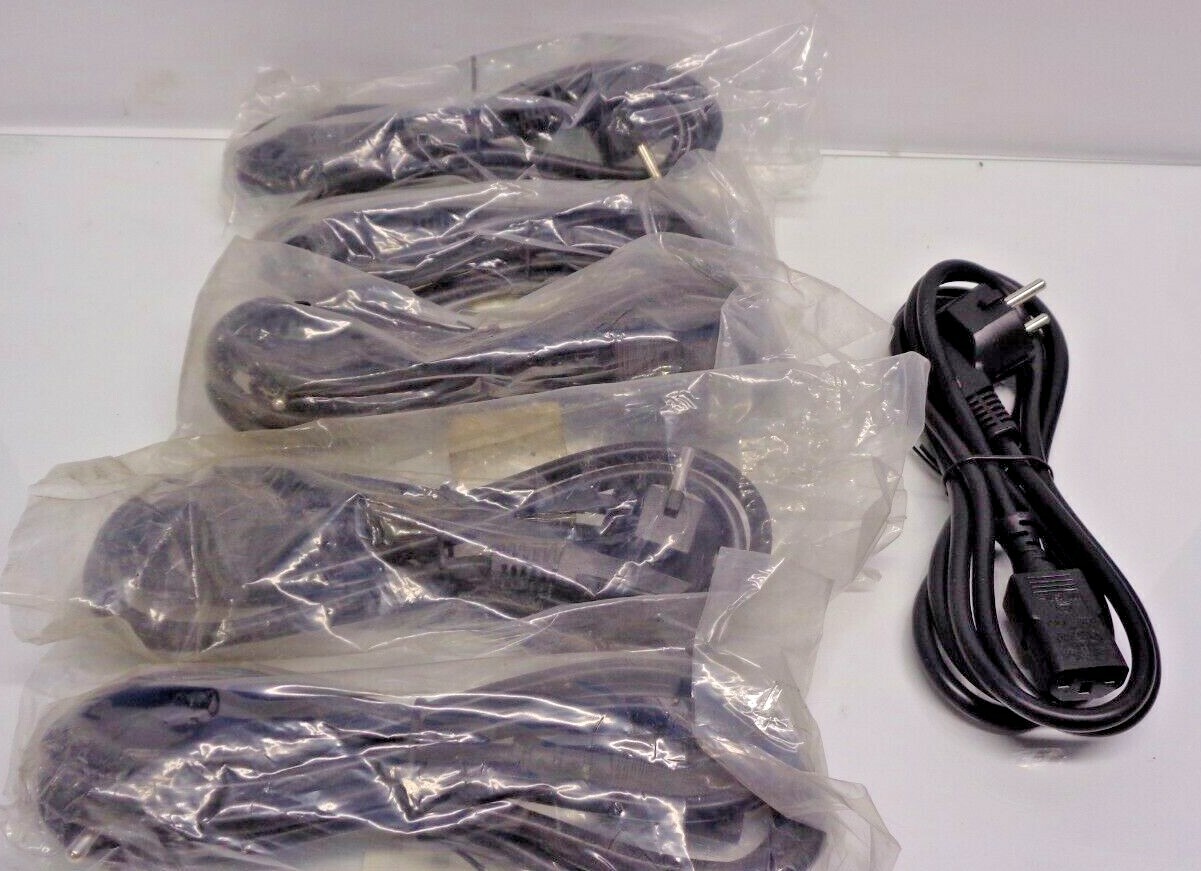 KING CORD KC-015 10 A 250 VAC 2 PRONG MALE 3 PRONG FEMALE CORD, LOT OF 6 NEW