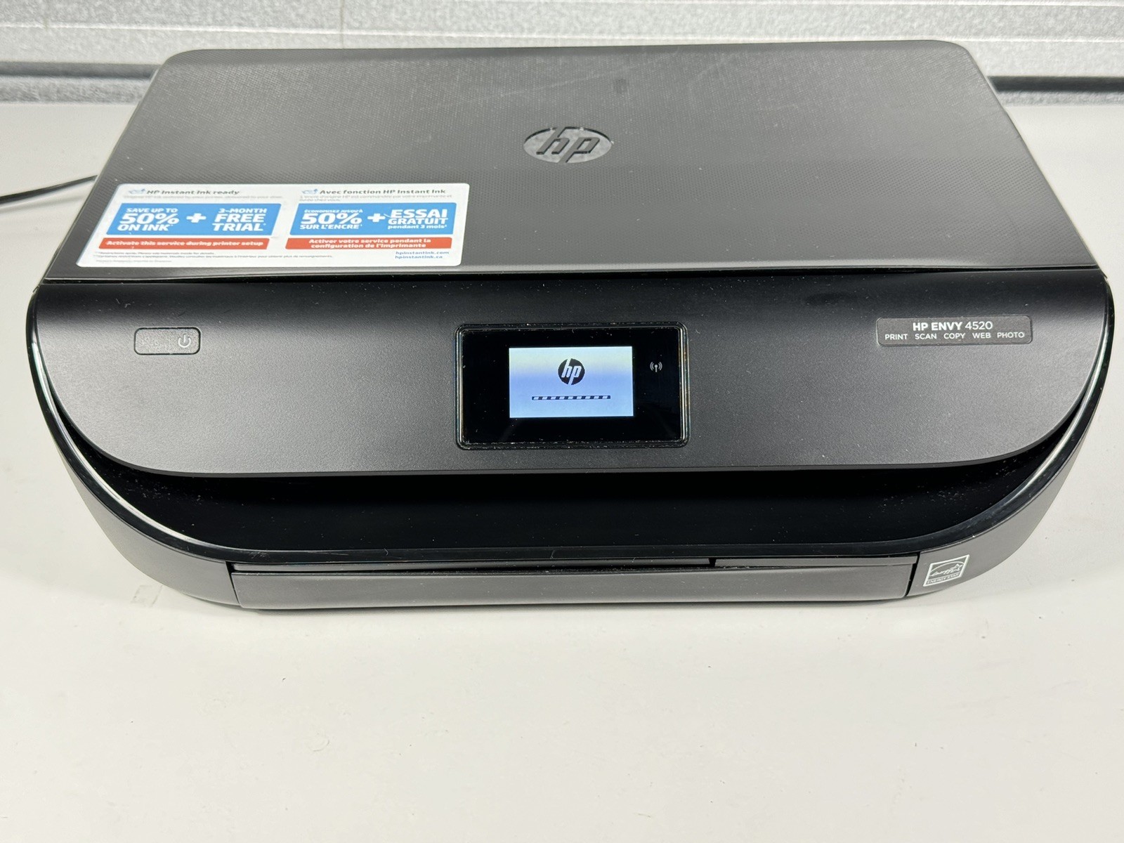 HP ENVY 4520 Wireless All-in-One Printer Scan Copy Duplex Print Tested No Ink